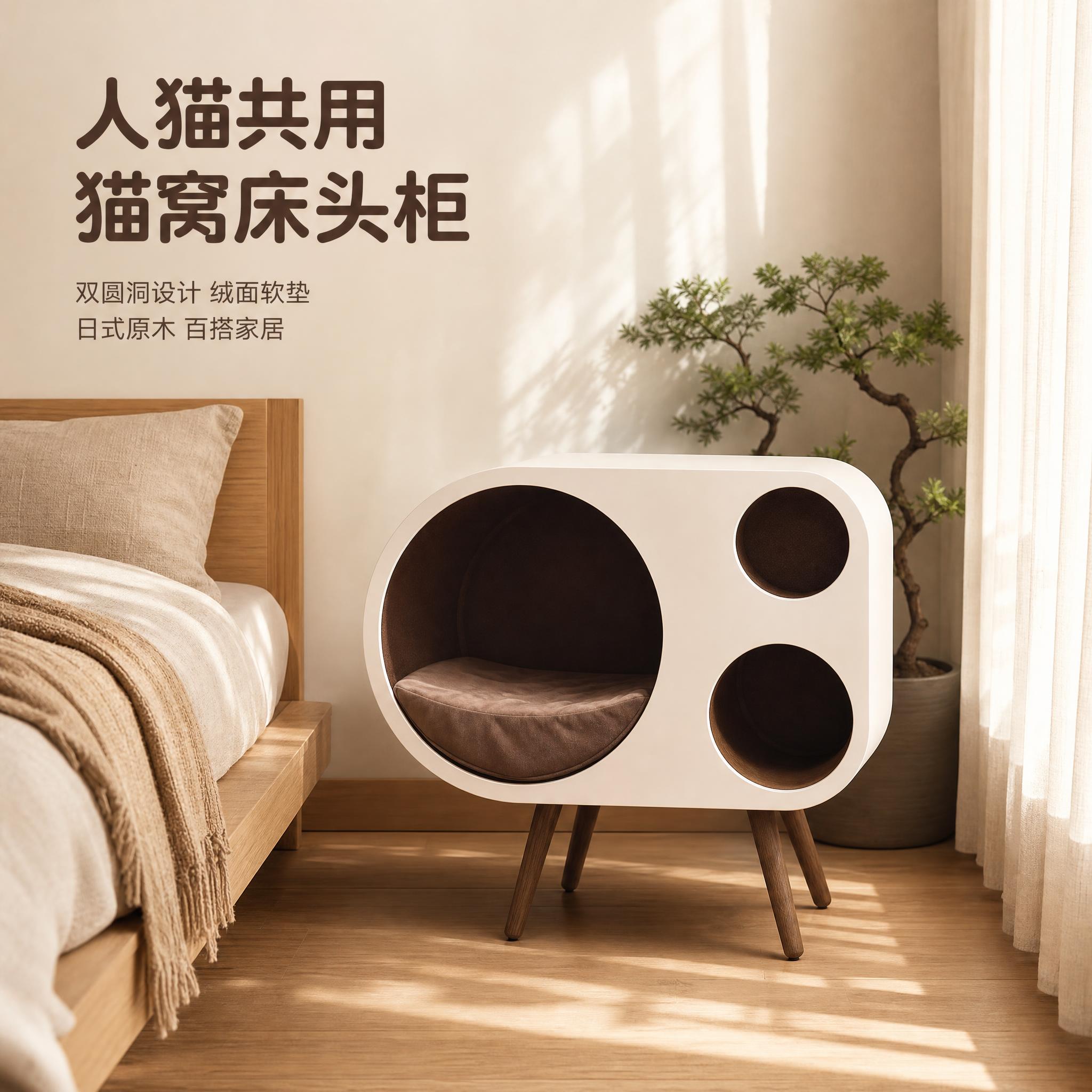 [主图-1] 场景氛围主图，强调整体感与日式原木温馨静谧氛围，… - 图片创意预览