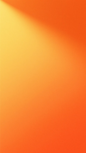 一张以橙色为主色调的渐变背景图，色彩从左上角的明亮暖黄色平滑过渡到右下角的深橙色，整体呈现出柔和、均匀的色彩渐变效果，色调温暖且充满活力，背景纯净无杂色，具有现代简约的设计感。预览效果