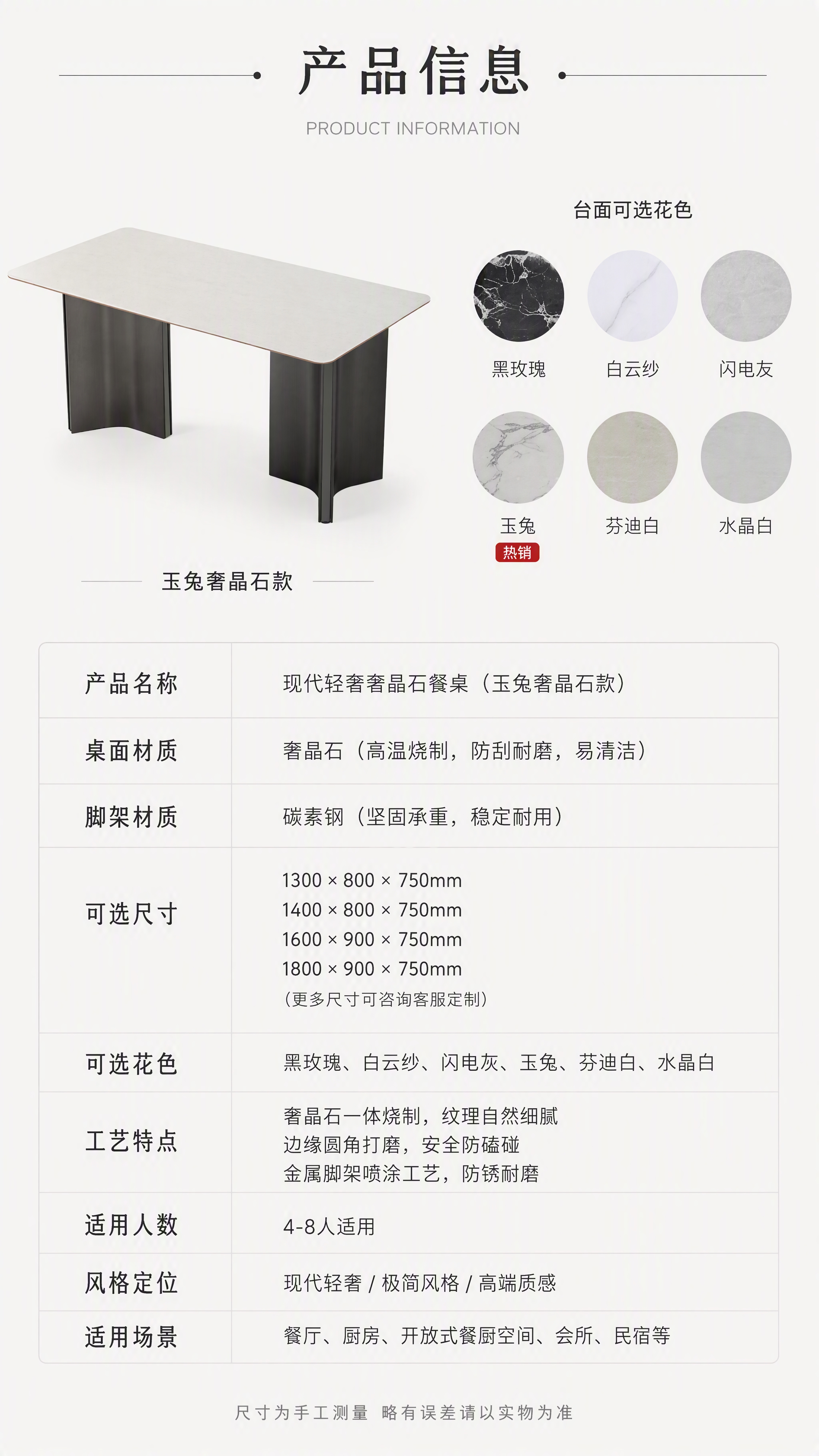 [第8张] 规格参数页-产品信息与SKU花色总览。本张使用【图… - 图片创意预览