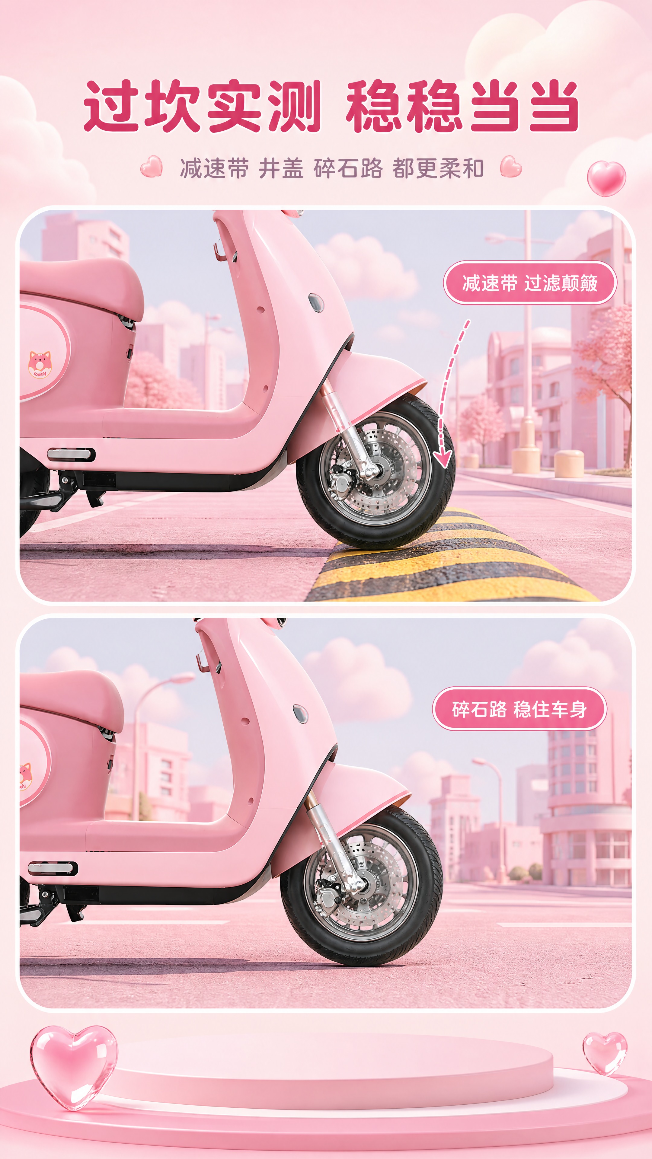 【商品】使用【图1】前叉与前轮区域、【图2】整车作结构校准；严… - 图片创意预览