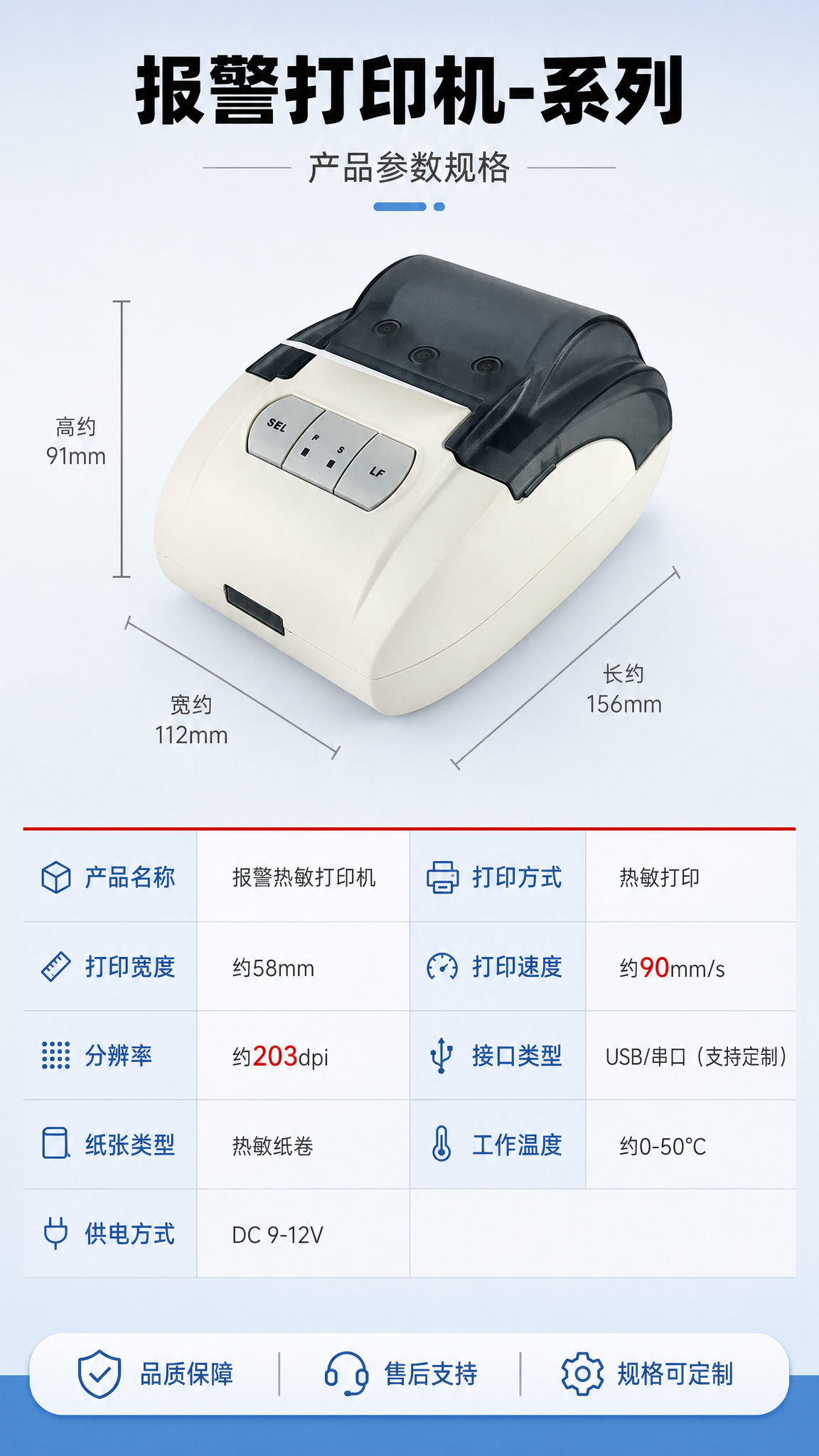[商品] 使用【图1】报警打印机产品图；保留产品整体结构、颜色… - 图片创意预览
