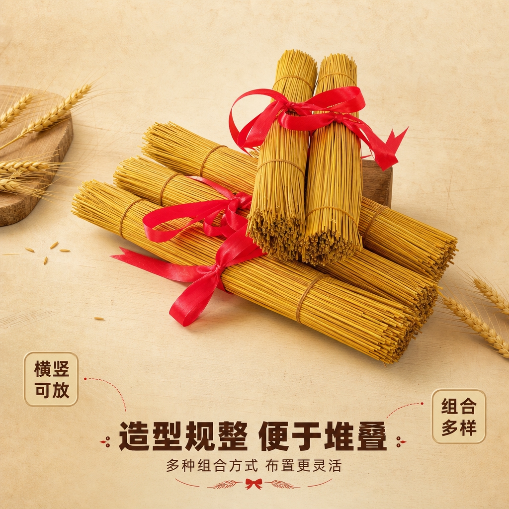 [商品] 使用【图5】去尾稻草捆红绳款；保留多捆组合堆叠造型、… - 图片创意预览
