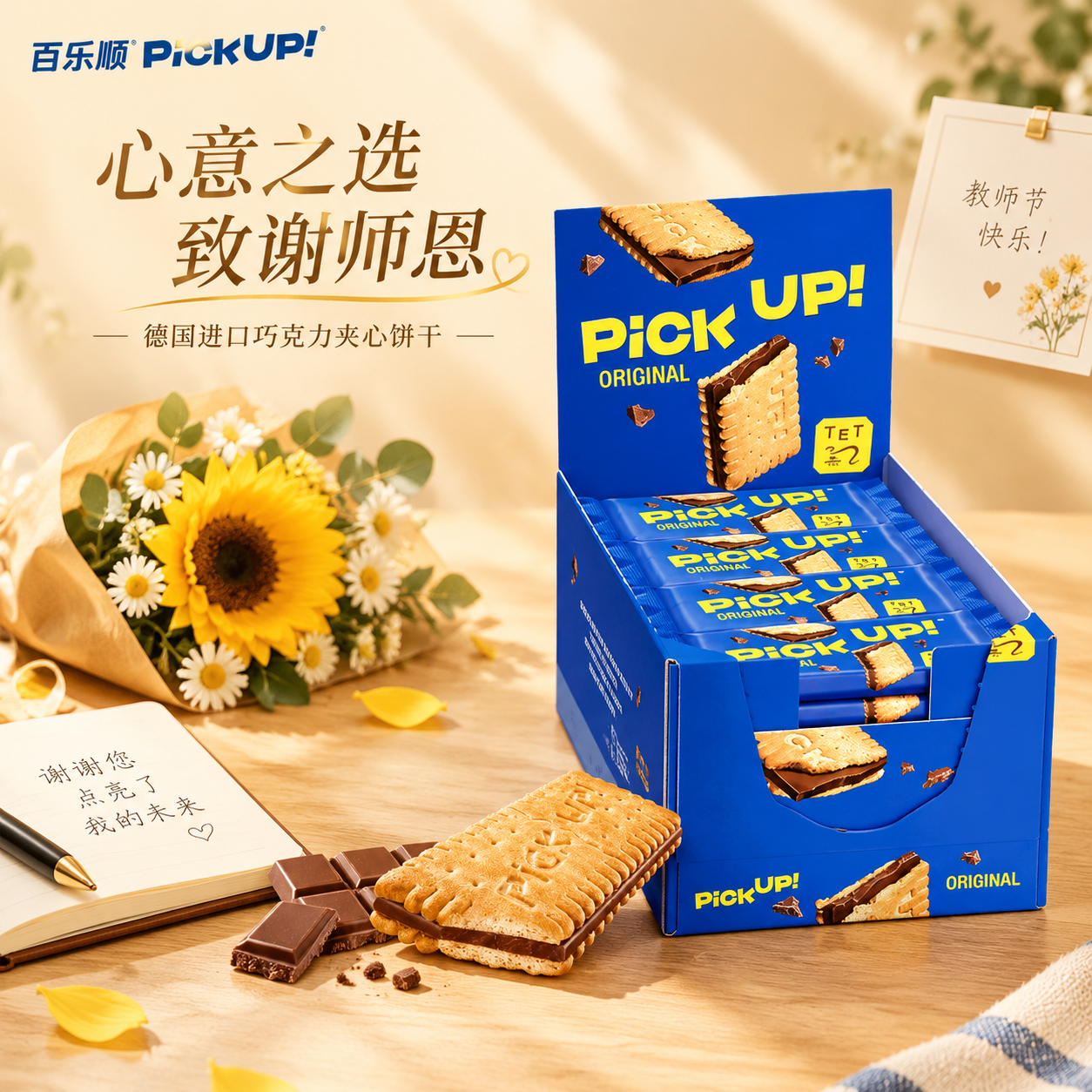 [主图-1] 教师节送礼创意首图，核心任务是用温馨感恩氛围吸引… - 图片创意预览