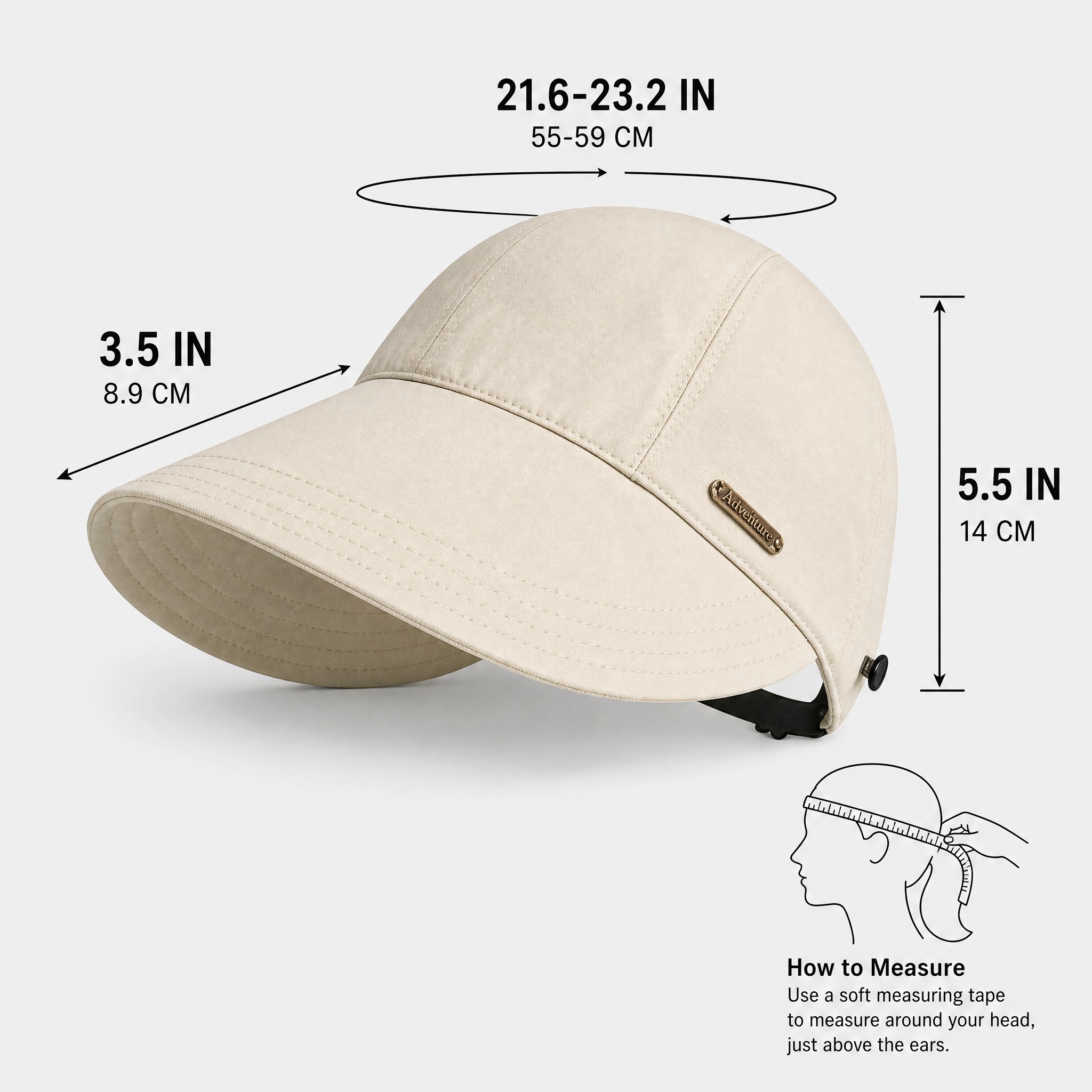 [主图-4] Women's Wide Brim Sun Ha… - 图片创意预览