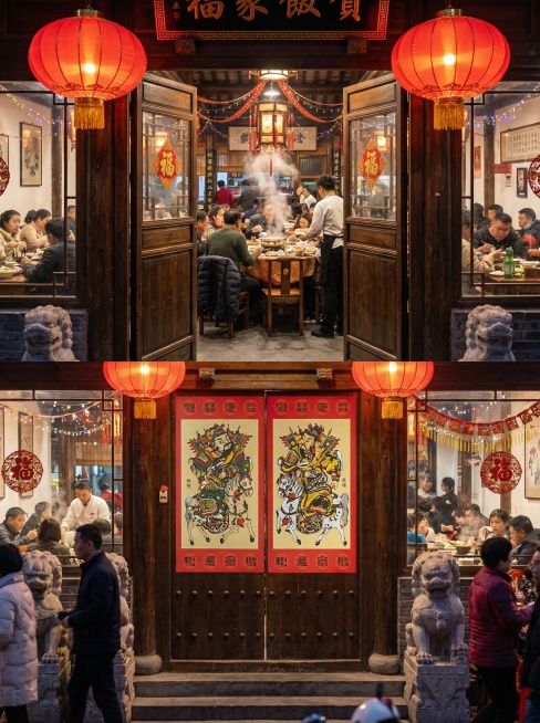 生成10个不同场景的门神使用场景图预览效果