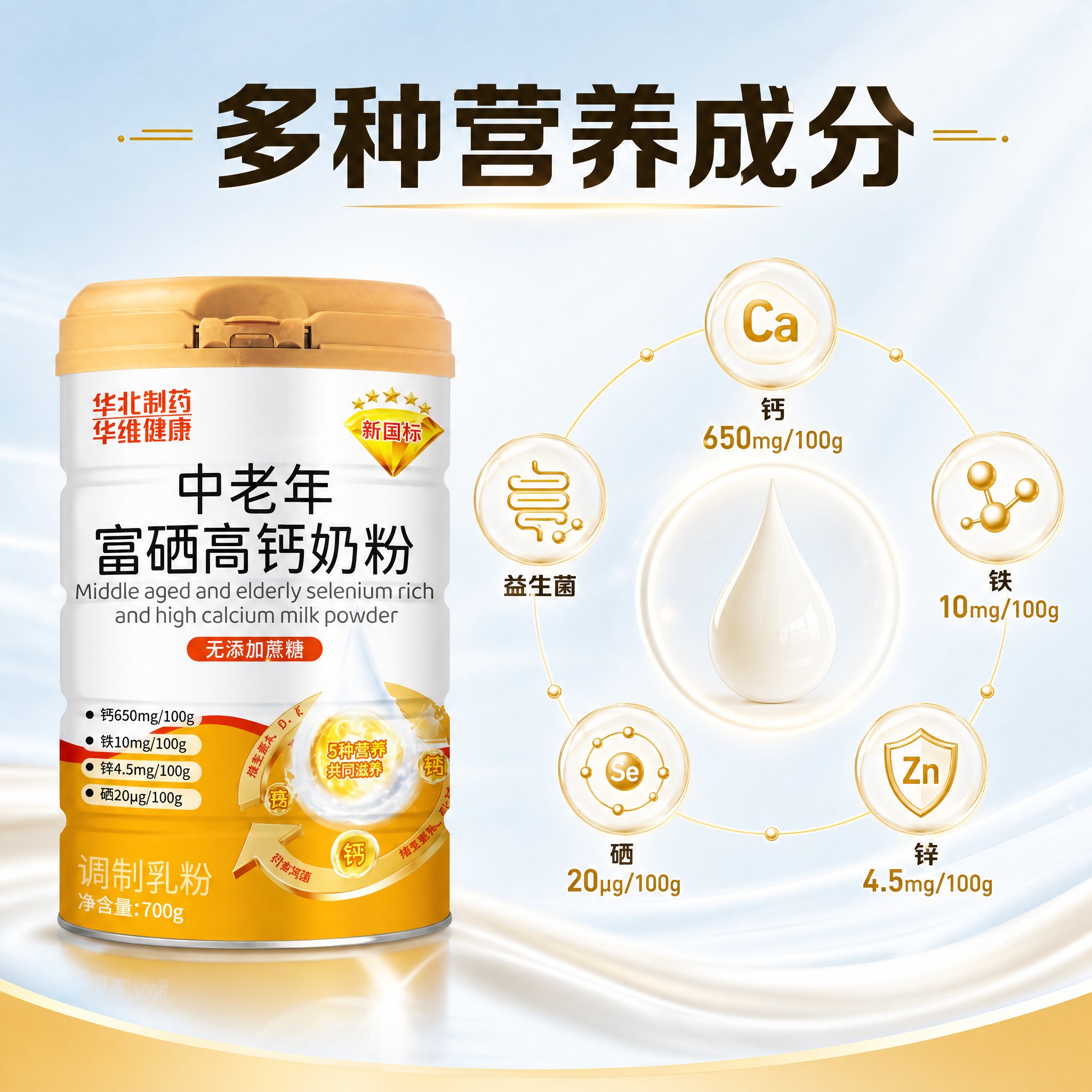 [主图-2] 营养成分展示图，客观呈现产品配方中的营养成分含量… - 图片创意预览