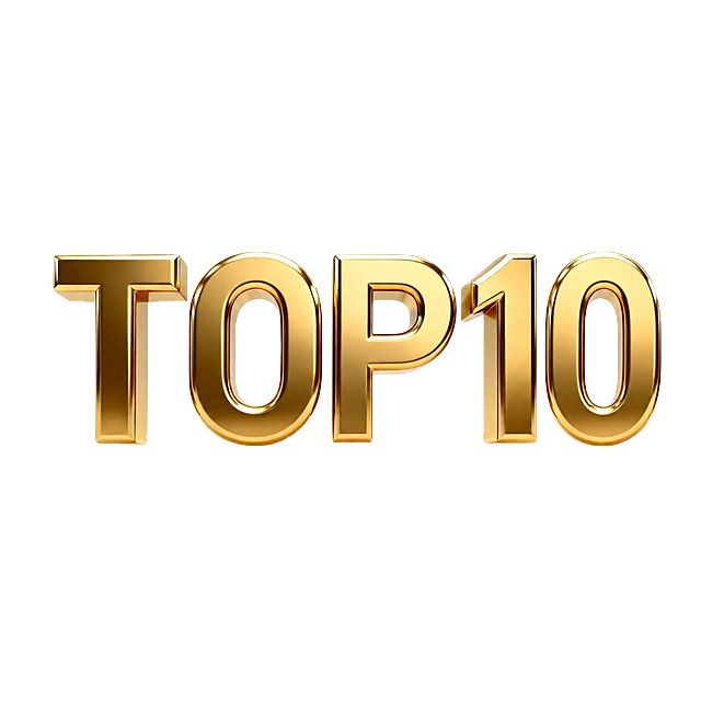将图片中的文字"TOP1"替换为"TOP10"，保持完全一致的金色3D立体金属质感、字体样式、大小比例、光照效果和白色背景，整体风格与原图完全一致，注意TOP10比TOP1多一个数字，保持整体视觉协调