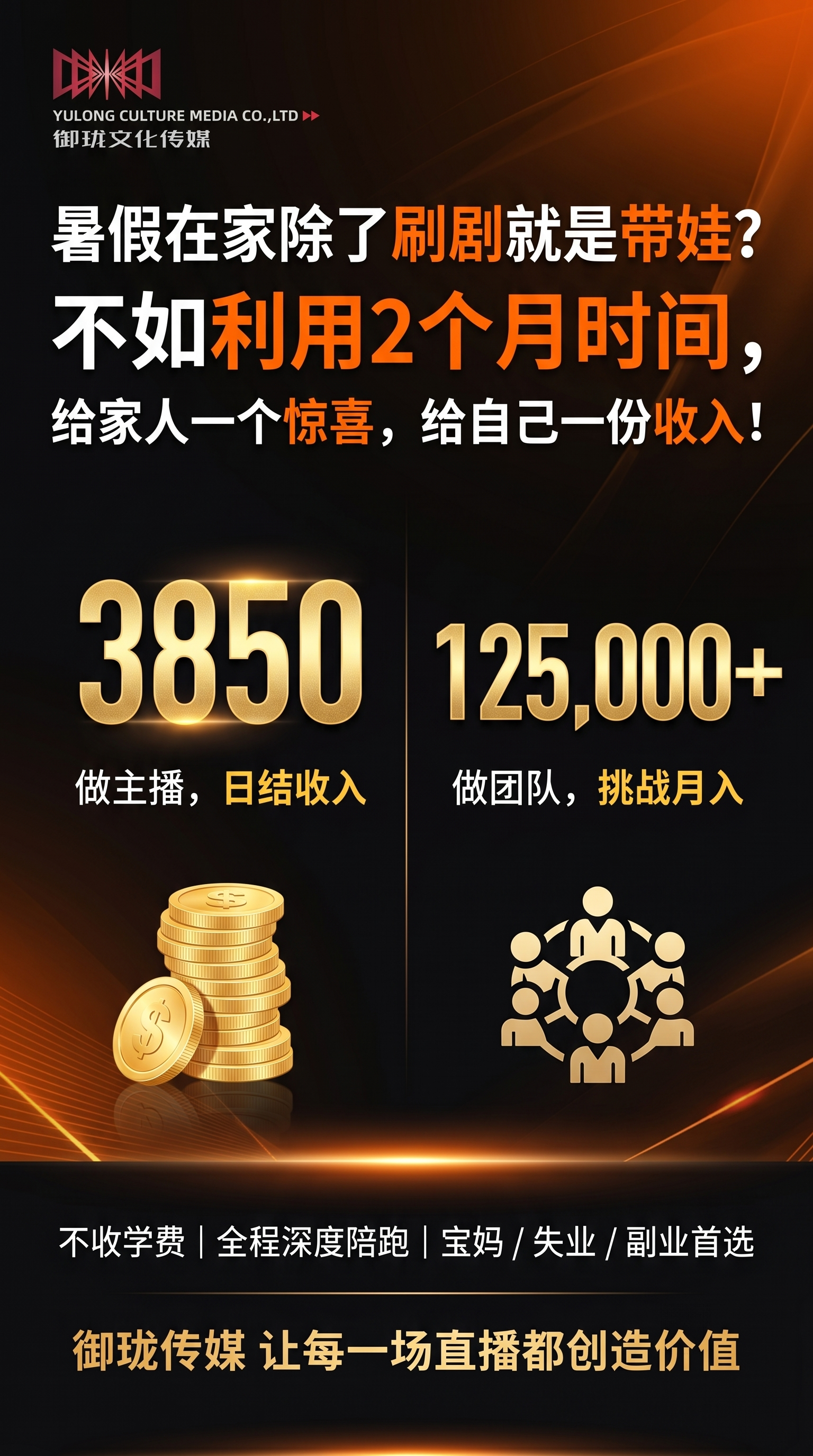 2. 痛点直击型海报，左上角放置提供的御珑文化传媒logo和完… - 图片创意预览
