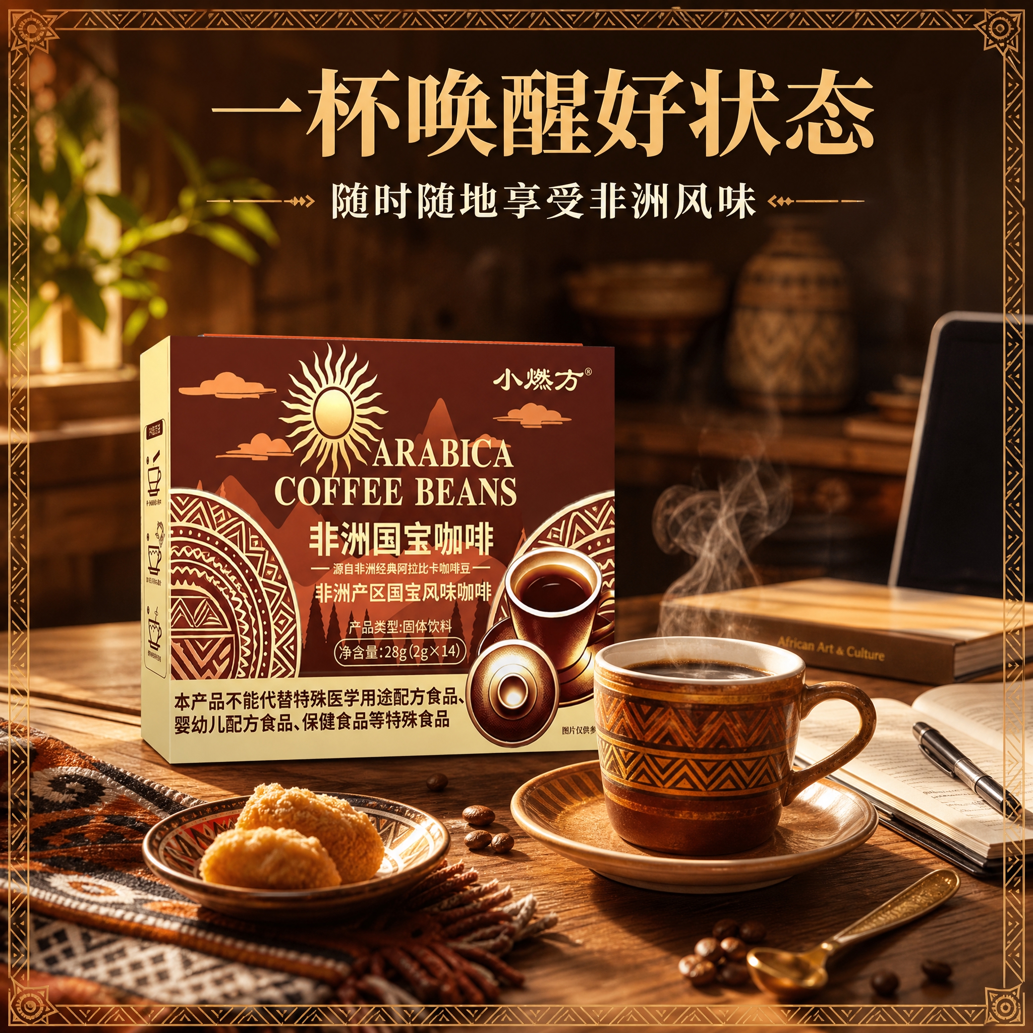 [主图-4] 生活场景体验图，展示咖啡在日常生活中的饮用场景，… - 图片创意预览