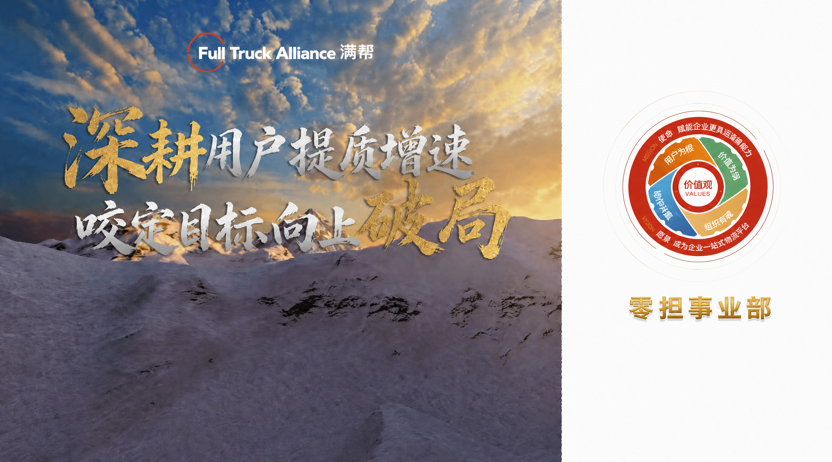 将右侧的价值观圆环整体缩小，圆环和内部文字的占比减小，大约缩小… - 图片创意预览