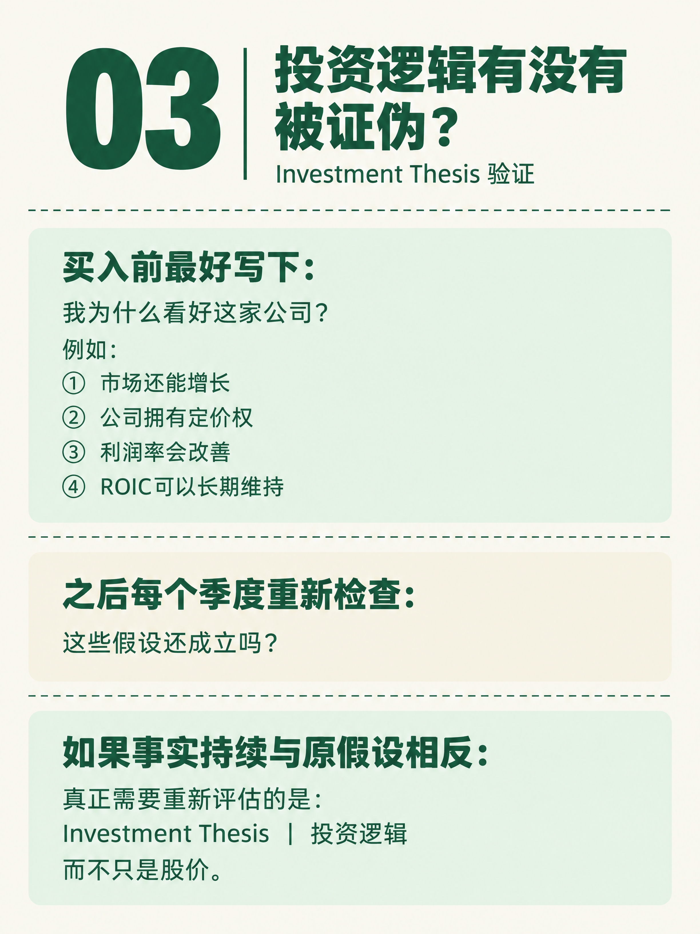 小红书知识卡片，竖版3:4比例，米白色纯色背景，墨绿色文字。整… - 图片创意预览