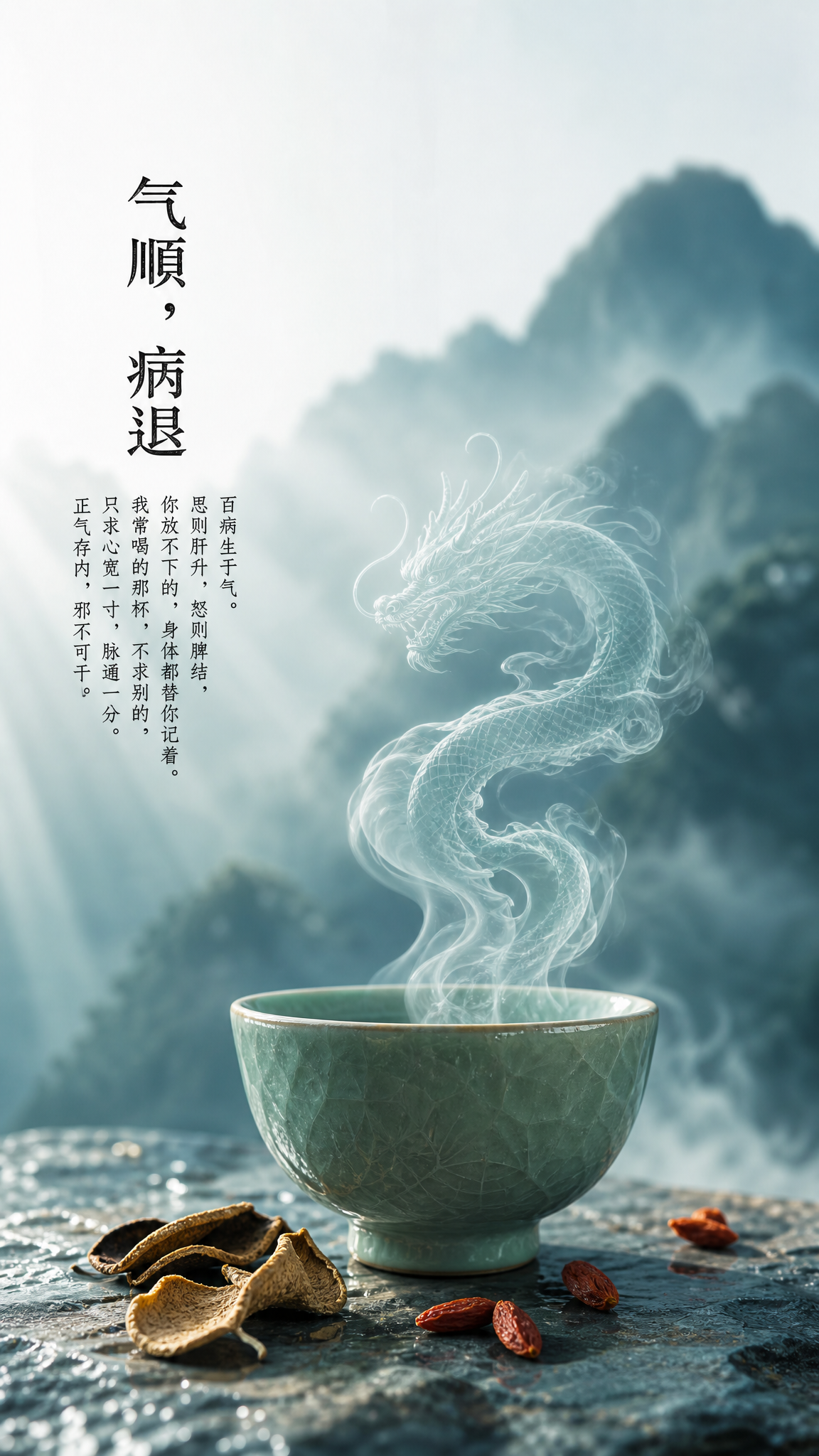 超写实商业级微距摄影，国风神话场景，极简设计风格，爆款朋友圈海… - 图片创意预览