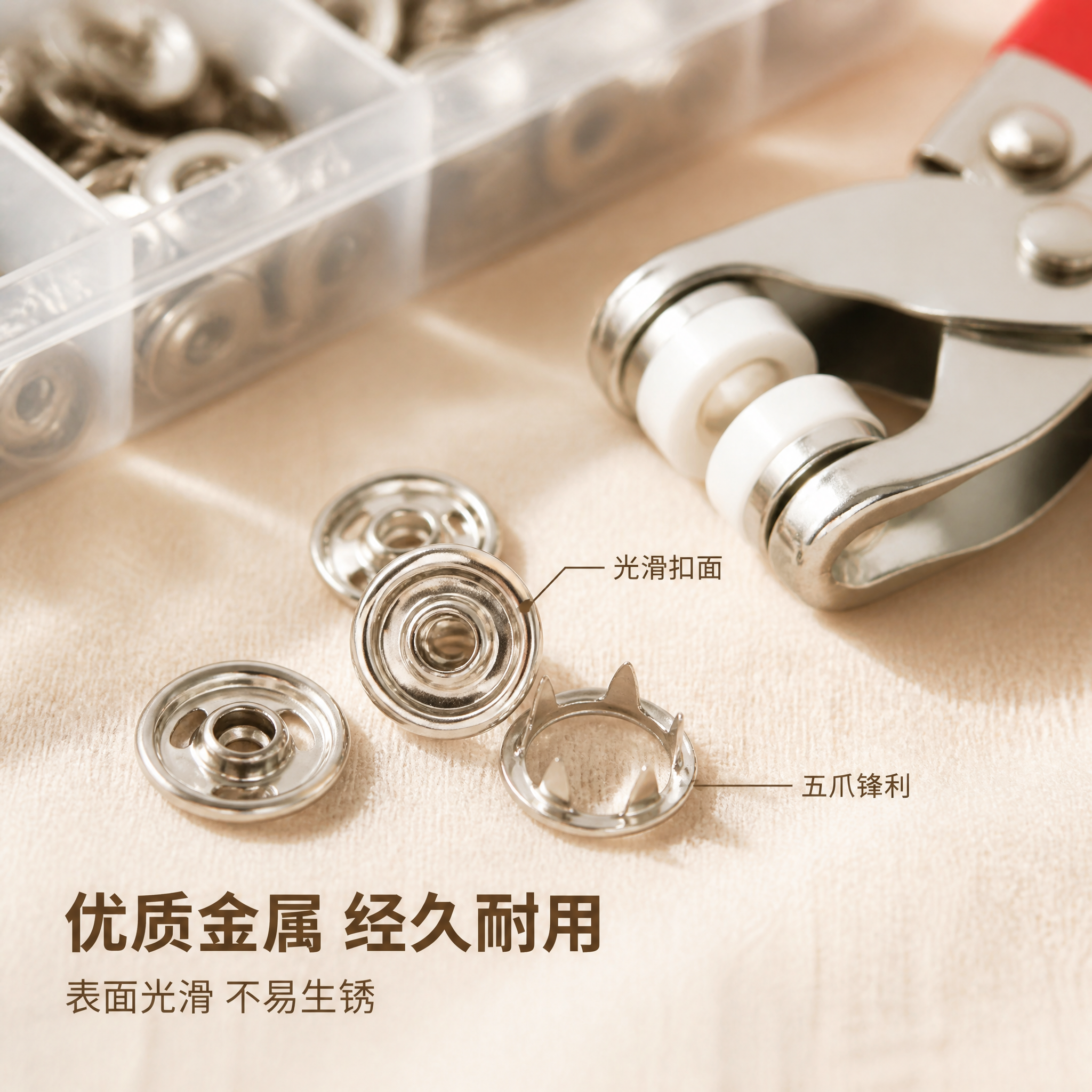[主图-3] 100套五爪扣材质细节品质图 微距特写 [氛围风… - 图片创意预览
