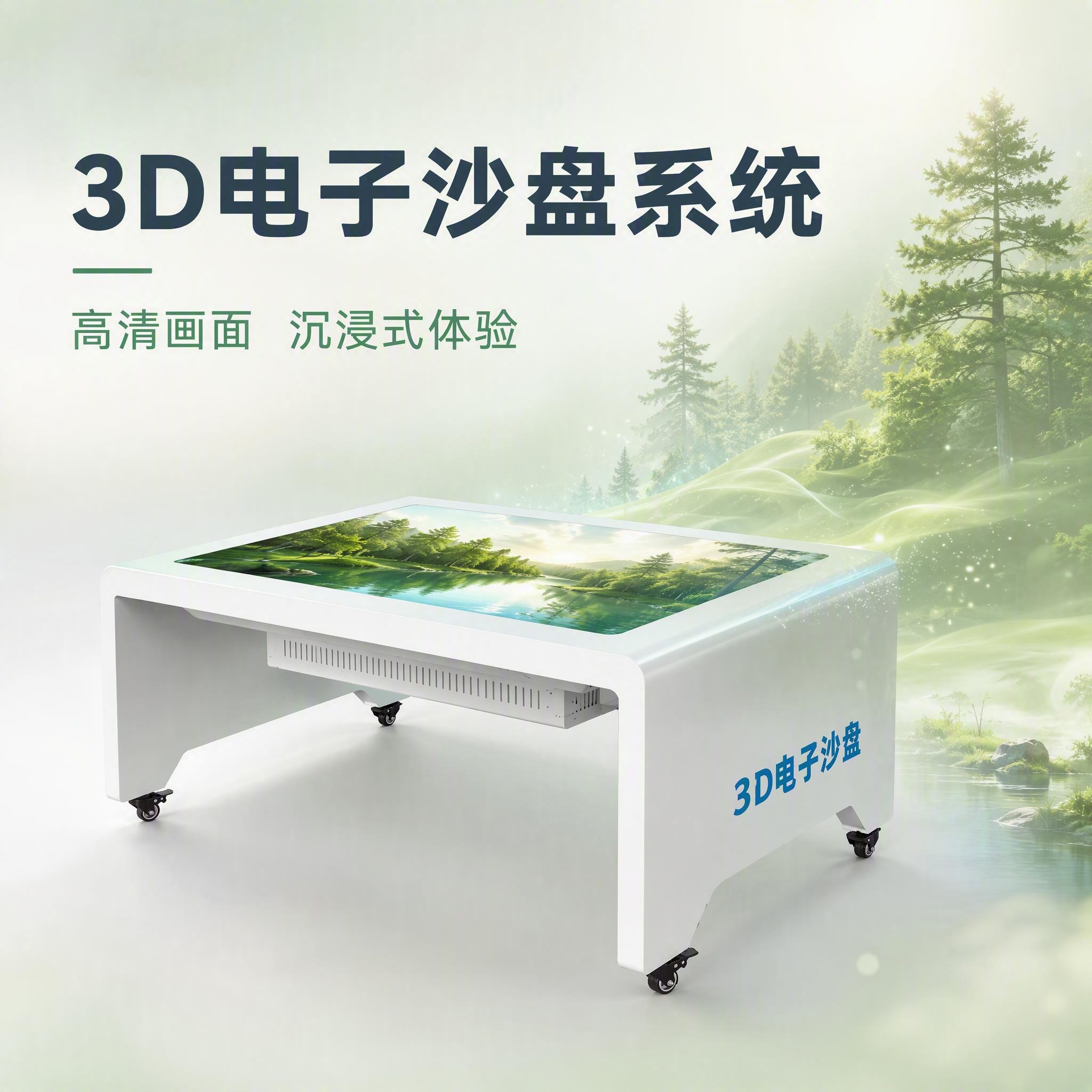 [主图-2] 3D电子沙盘系统核心价值图，高清画面沉浸式体验卖… - 图片创意预览