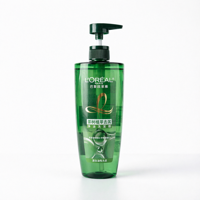 Ultra high resolution commercial product photography, the L'Oreal Paris tea tree anti-dandruff shamp预览效果