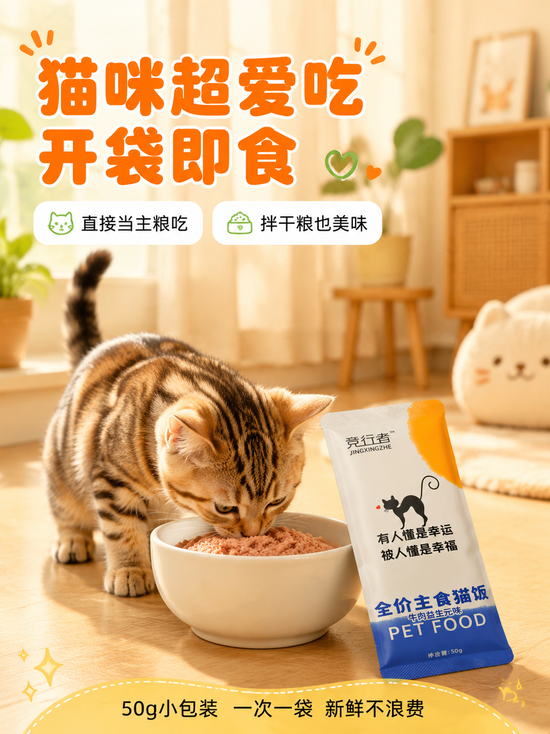 [商品] 使用【图3】猫咪+包装场景图与【图1】【图2】产品图… - 图片创意预览