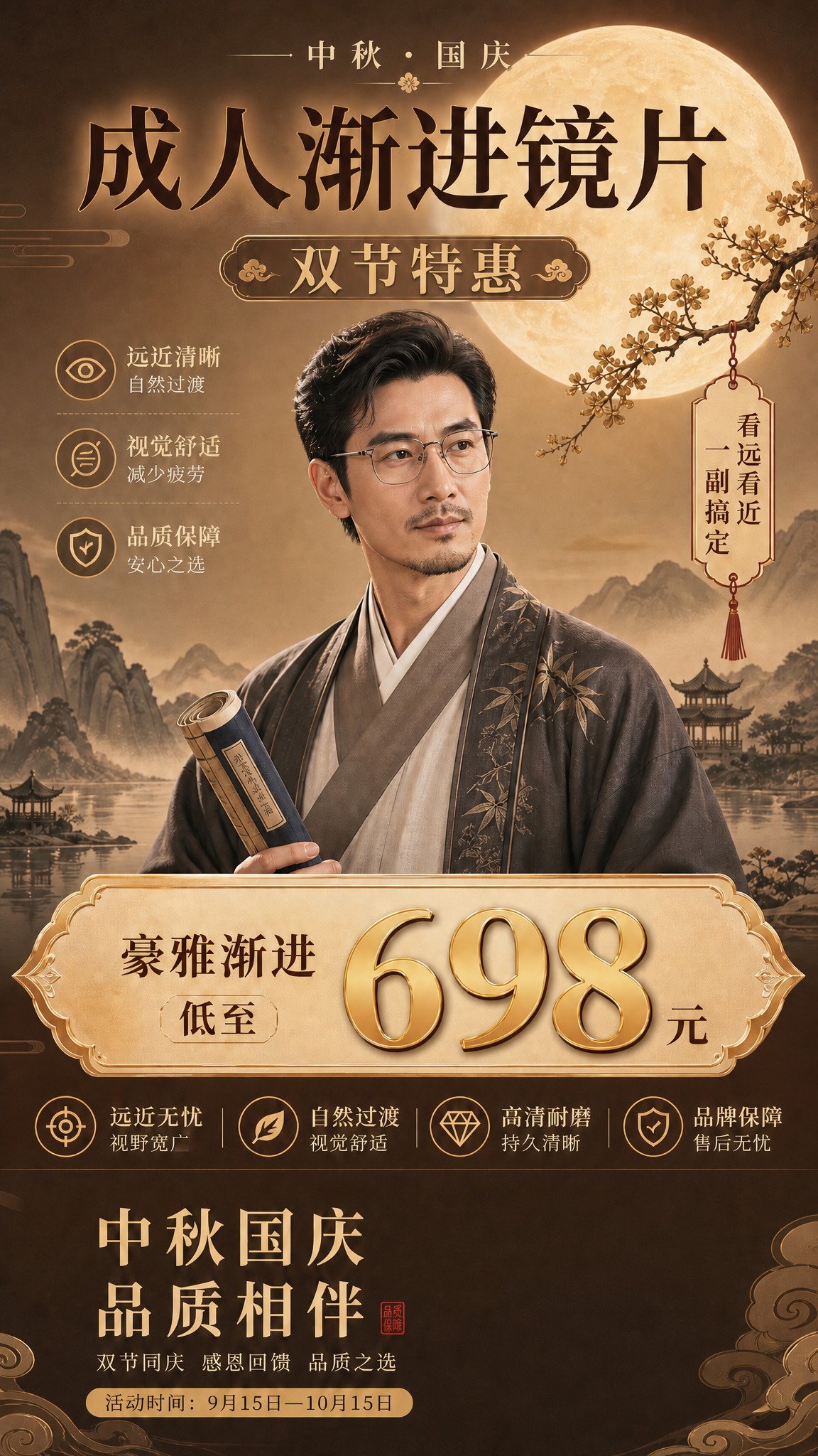 去掉画面底部的二维码占位符和二维码区域，将该区域替换为与底部背… - 图片创意预览