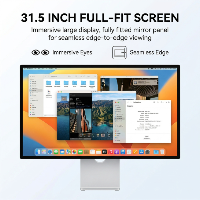 Amazon product main image for 31.5-inch 6K computer monitor, classic high-conversion Amazon template预览效果