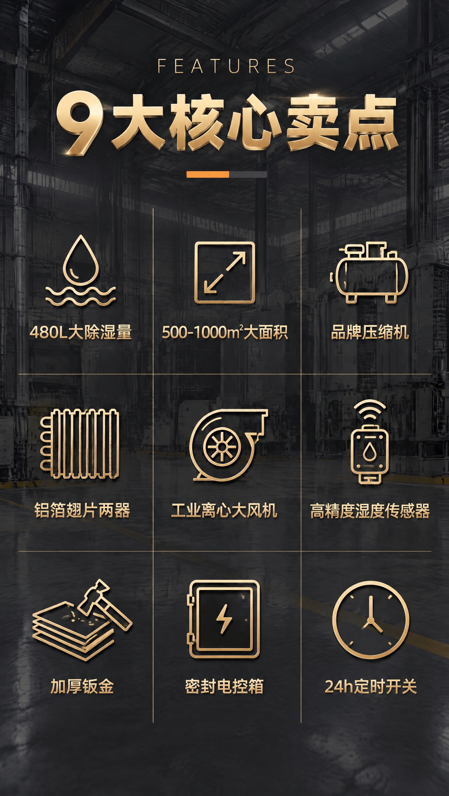 9:16 竖版工业风信息图，工业简约高级风，金属质感细腻。 底… - 图片创意预览