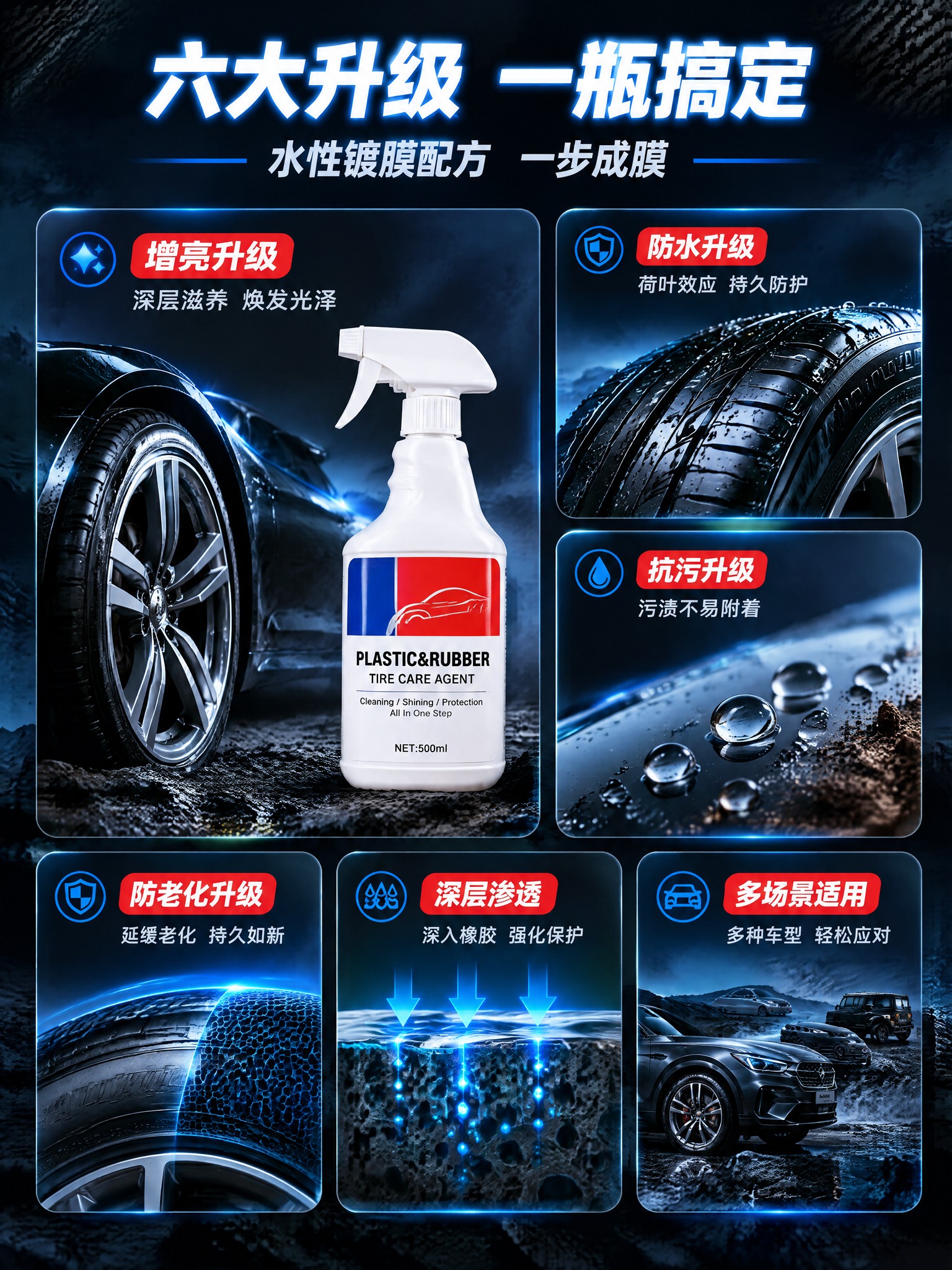 [商品] 使用【图1】白色500ml带喷头喷雾瓶，保留瓶身造型… - 图片创意预览