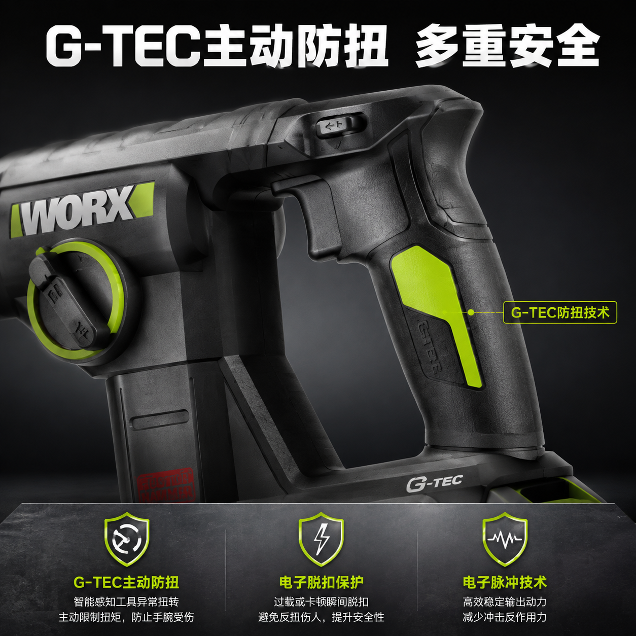 [主图-4] G-TEC防扭+安全技术图，主题：G-TEC主动… - 图片创意预览