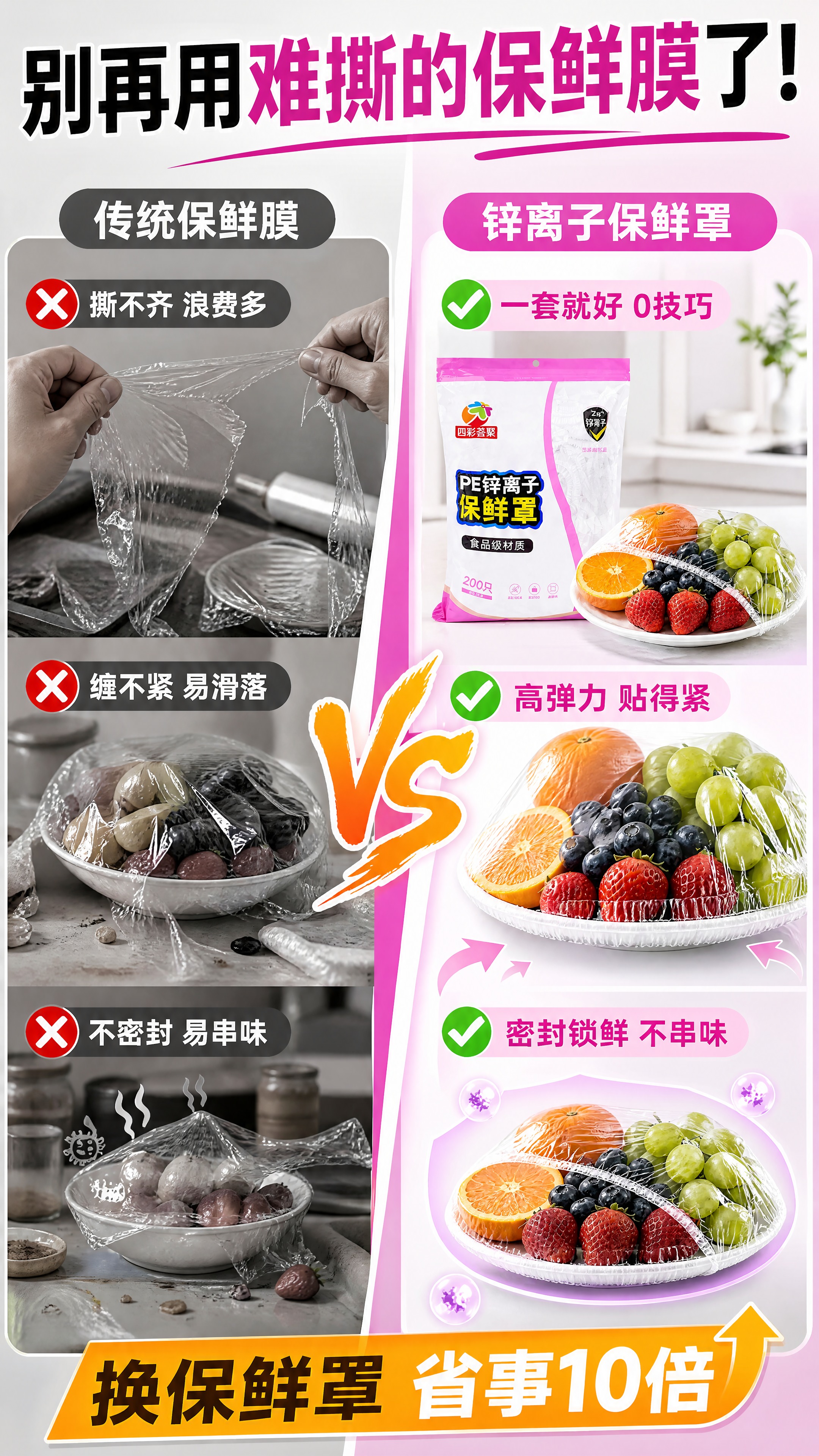 [商品] 使用【图1】中的锌离子保鲜罩产品与水果盘元素；保留保… - 图片创意预览