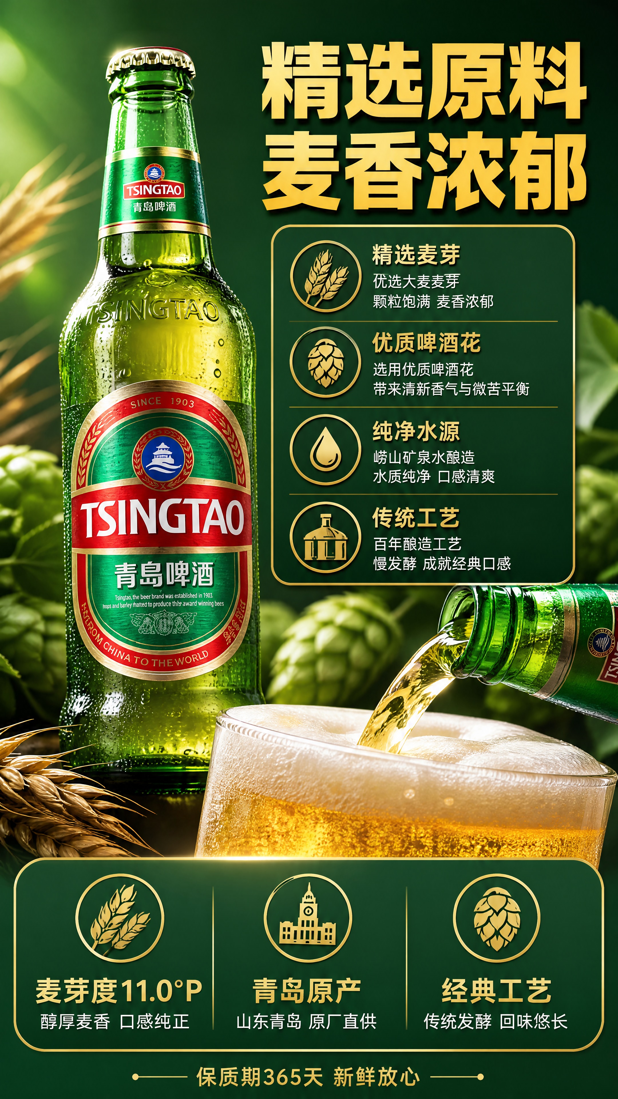 [商品] 使用【图1】青岛啤酒内美经典款；保留瓶身TSINGT… - 图片创意预览