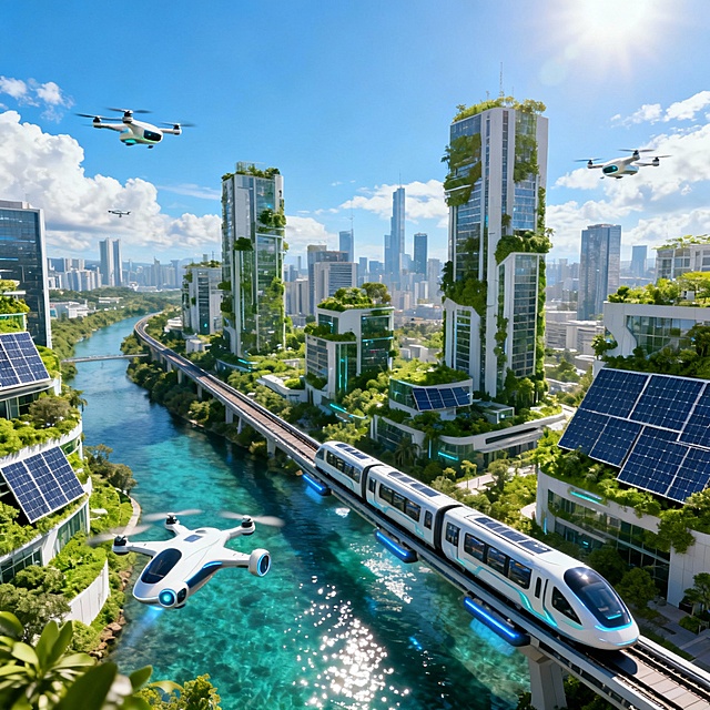 生成至少4张铜陵风景，人文或未来想象图