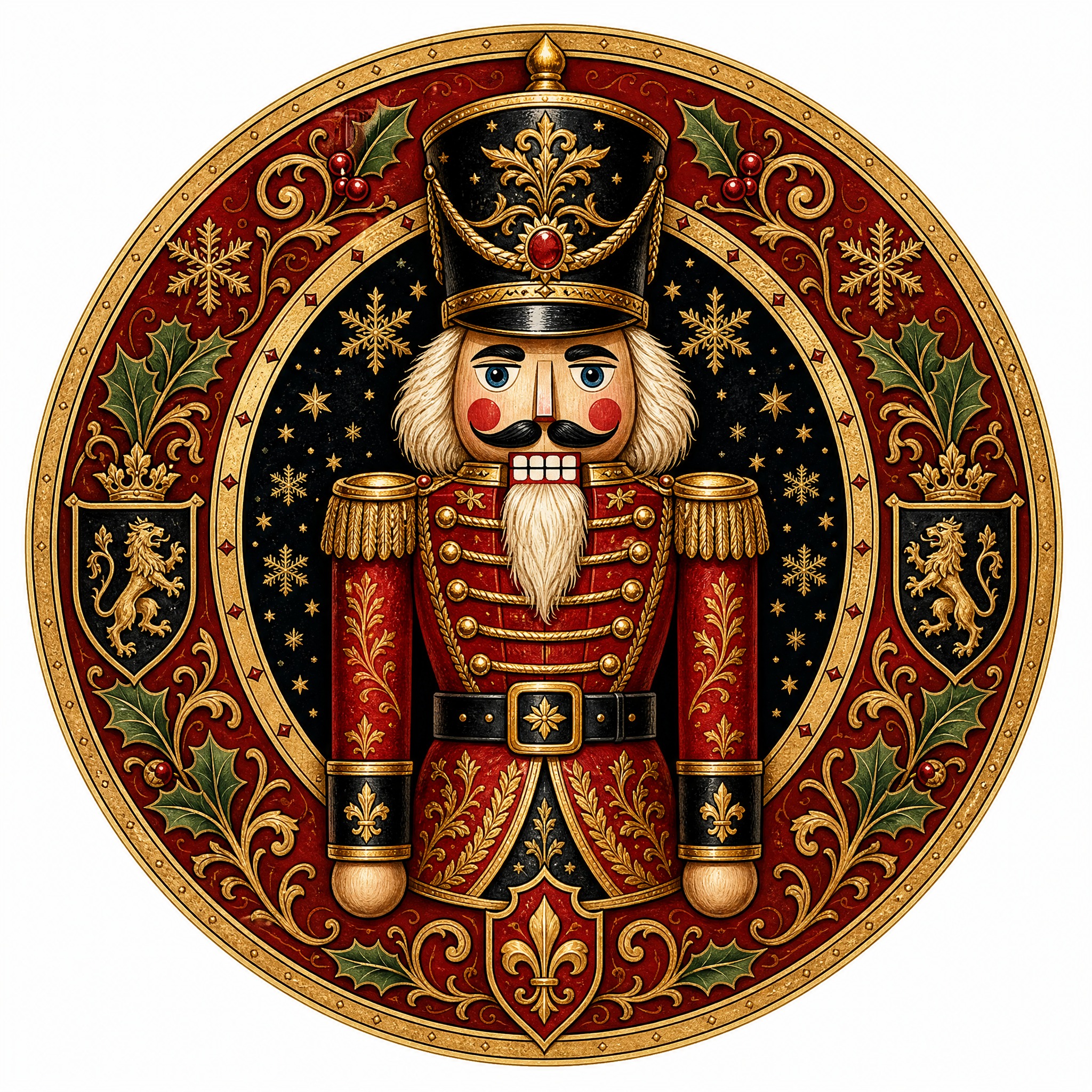 Christmas sticker, medieval ill… - 图片创意预览
