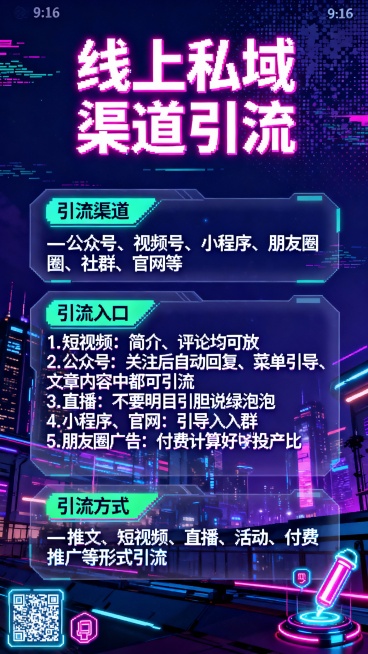 ### 🎨 赛博风图片生成指令（9:16竖版 全套4张）
#### **通用设定（4张图统一）**
- **尺寸**：9:16（竖版手机适配）
- **风格**：赛博朋克，主色调深邃蓝紫，点缀霓虹粉预览效果