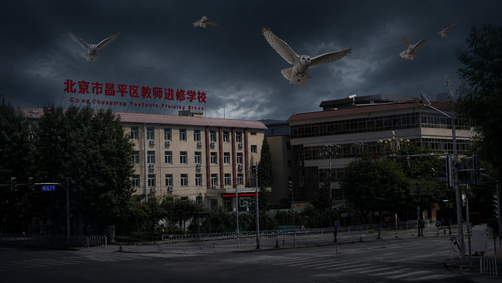 去掉图片下方的公共汽车，去掉照片最左边两个特别高的电线杆，自动… - 图片创意预览