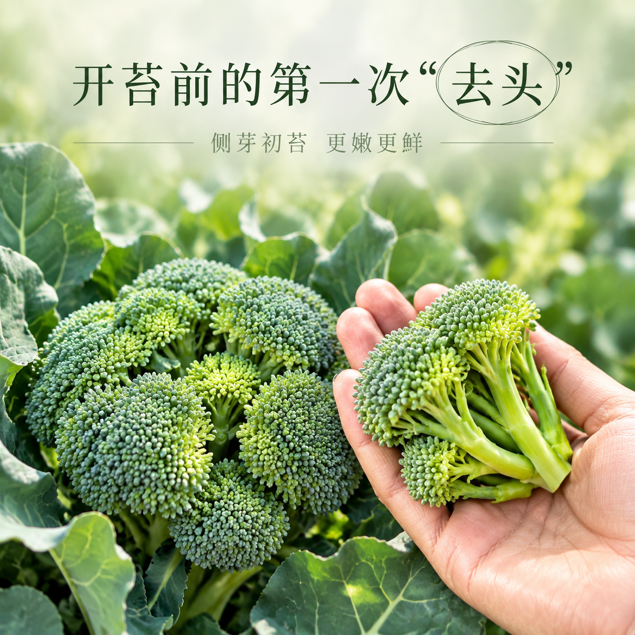 [主图-4 1:1] 开苔前第一次去头采摘工艺主图。 [统一基… - 图片创意预览