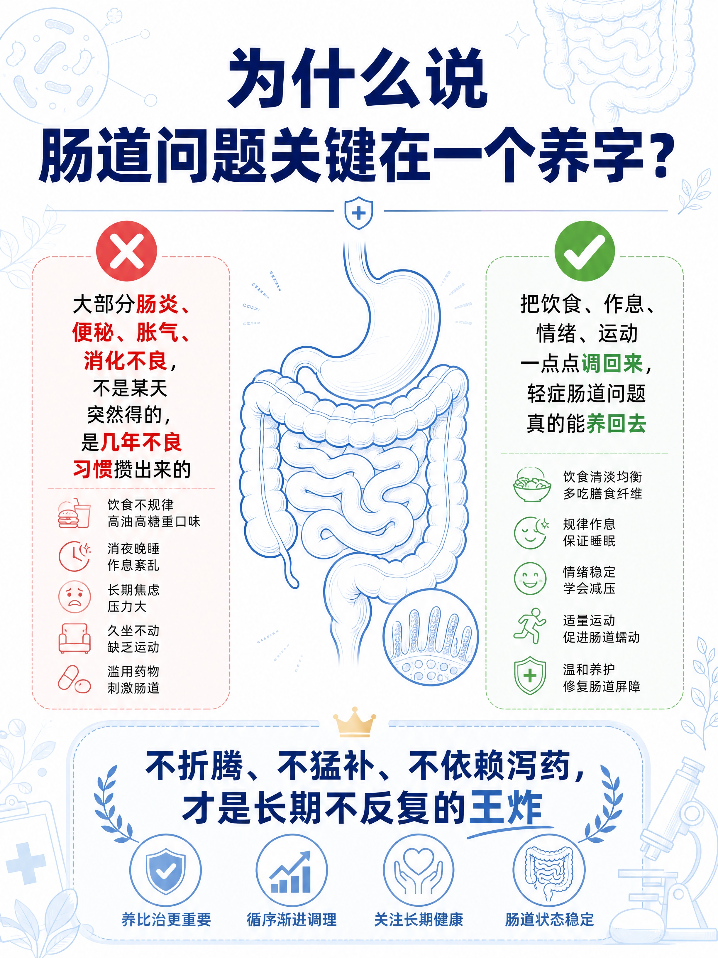 小红书笔记内页图，医疗线稿蓝色风格，版式精美，小红书笔记质感。… - 图片创意预览