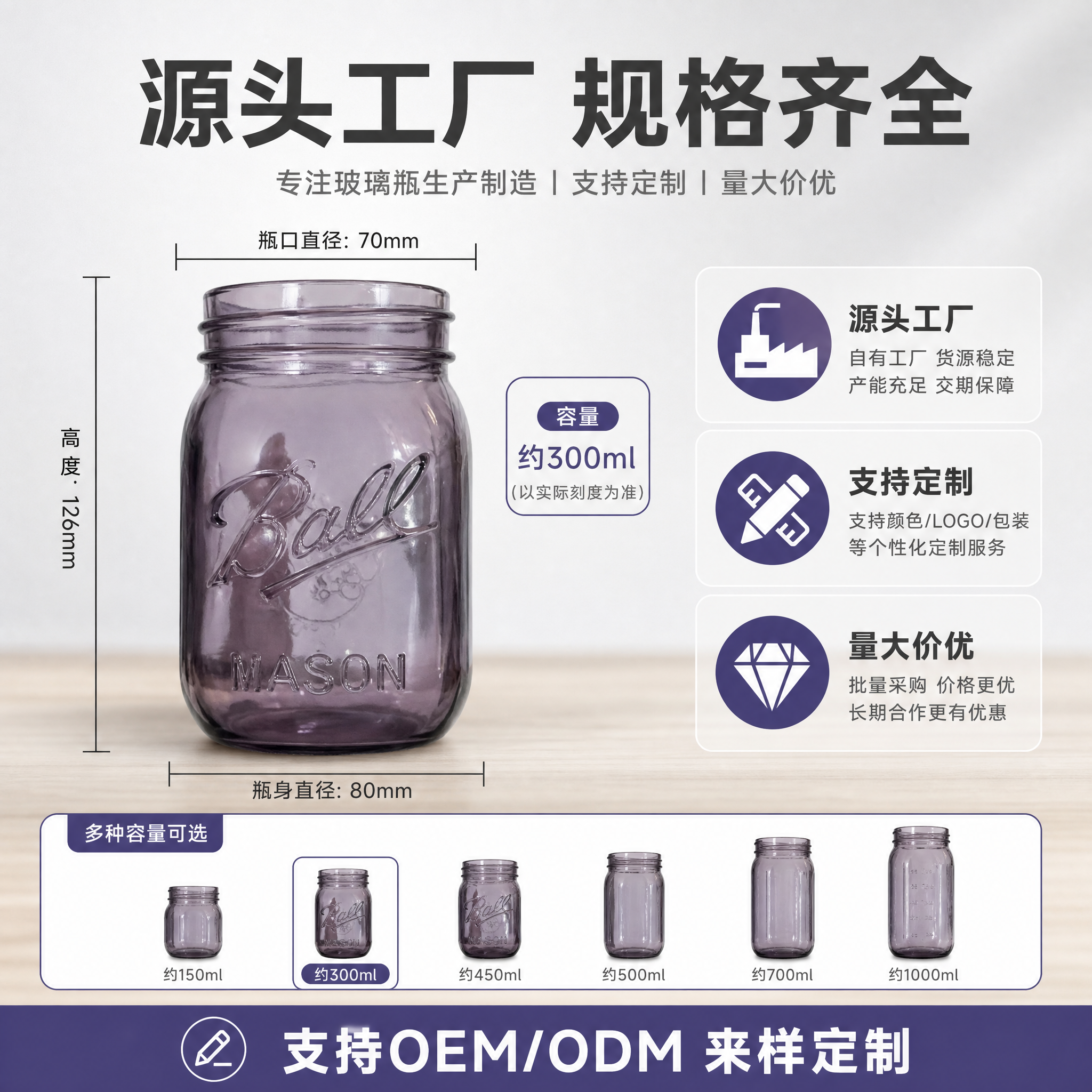 [主图-5] 规格与工厂实力图，展示产品尺寸规格和源头工厂供货… - 图片创意预览