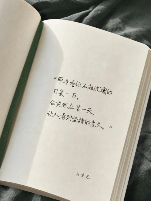 励志正能量语录摘抄文艺感手账风小红书封面预览效果