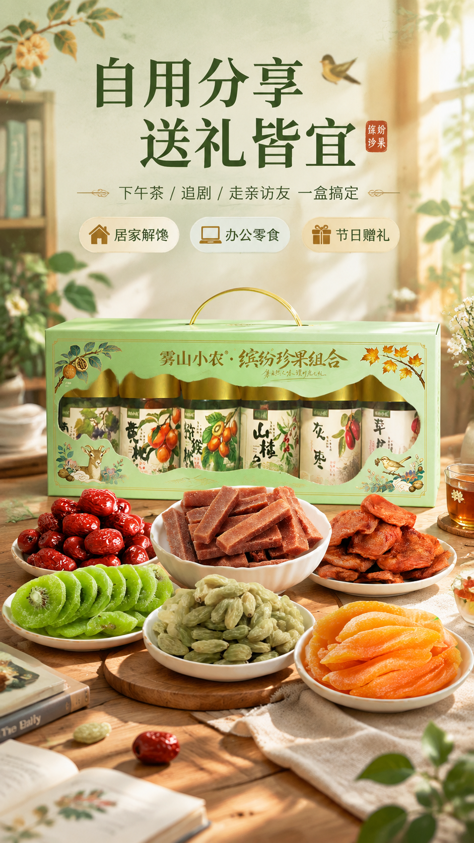[商品] 使用【图1】雾山小农缤纷珍果组合礼盒；保留礼盒完整外… - 图片创意预览