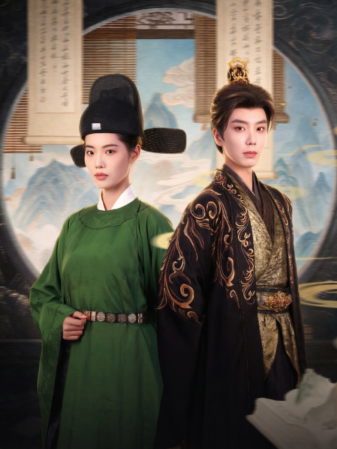 调整整体图片光感，给两个人物头发添加自然的环境光，保持人物服装和背景不变，整体光影更通透自然，提升画面质感，保留原图构图和人物姿态预览效果