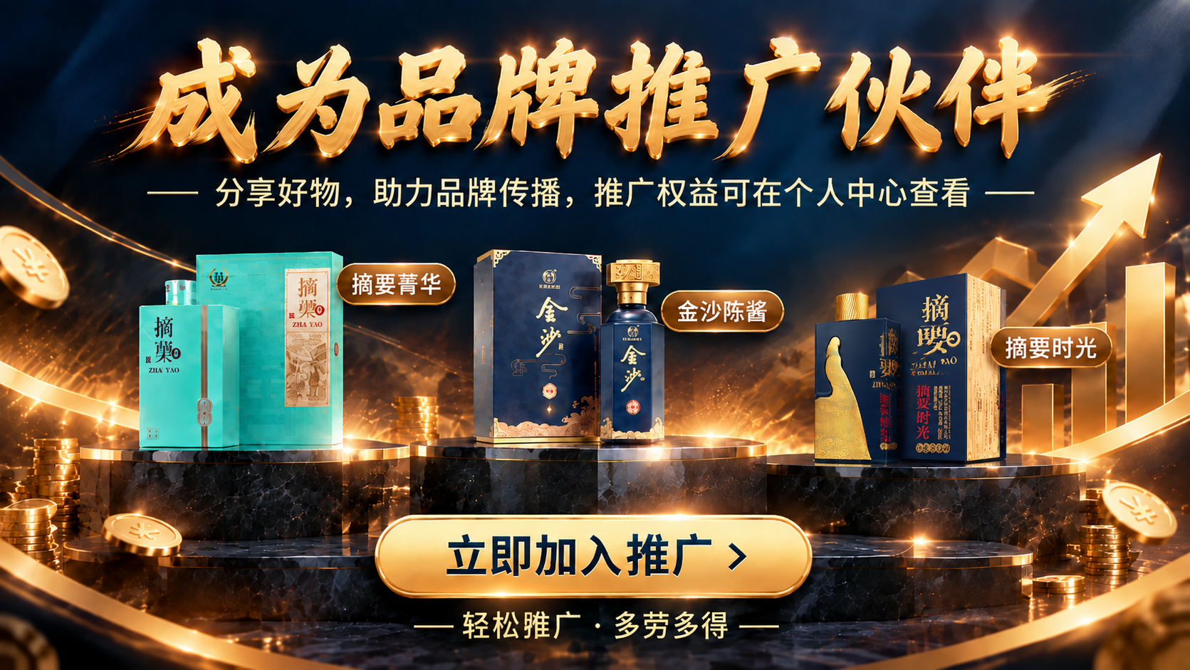 将海报右侧第一个（最右边）展示台上的商品替换为第二张图中的摘要… - 图片创意预览