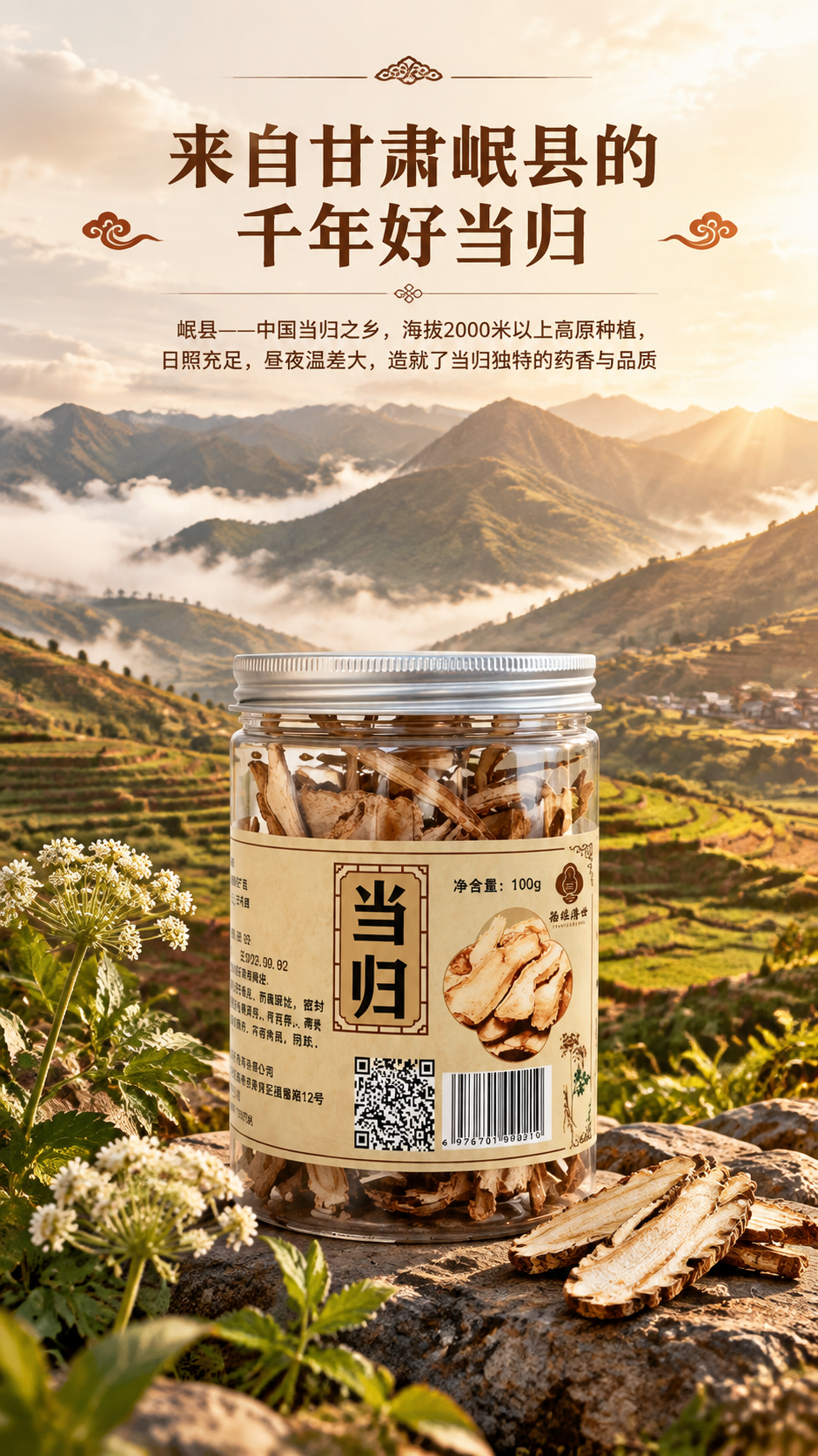 [商品] 使用【图5】单罐正面当归产品图；保留透明罐身、银色金… - 图片创意预览