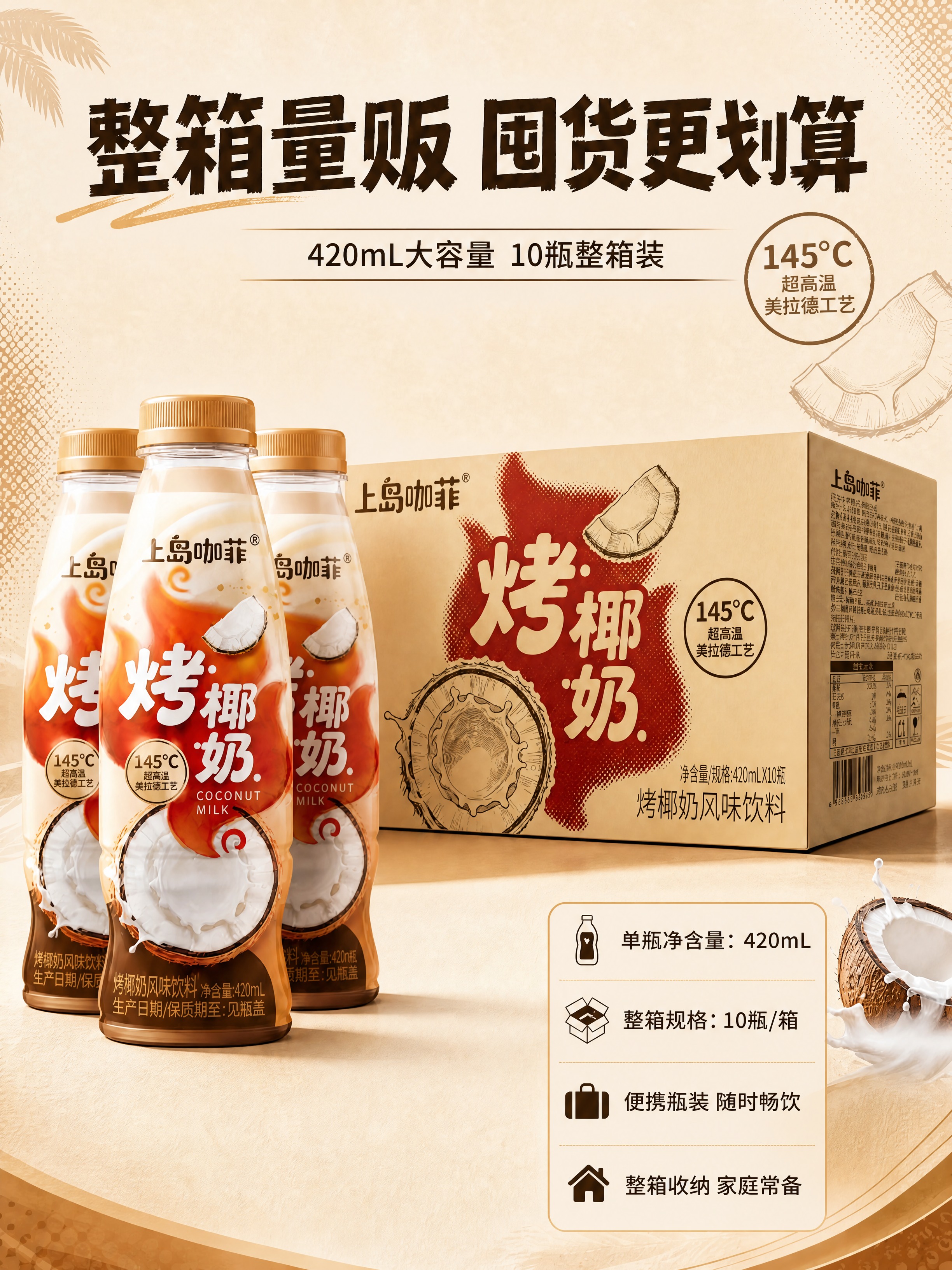 移除画面左下角的"瓶盖特写"板块和中间的"瓶身细节"板块，包括… - 图片创意预览