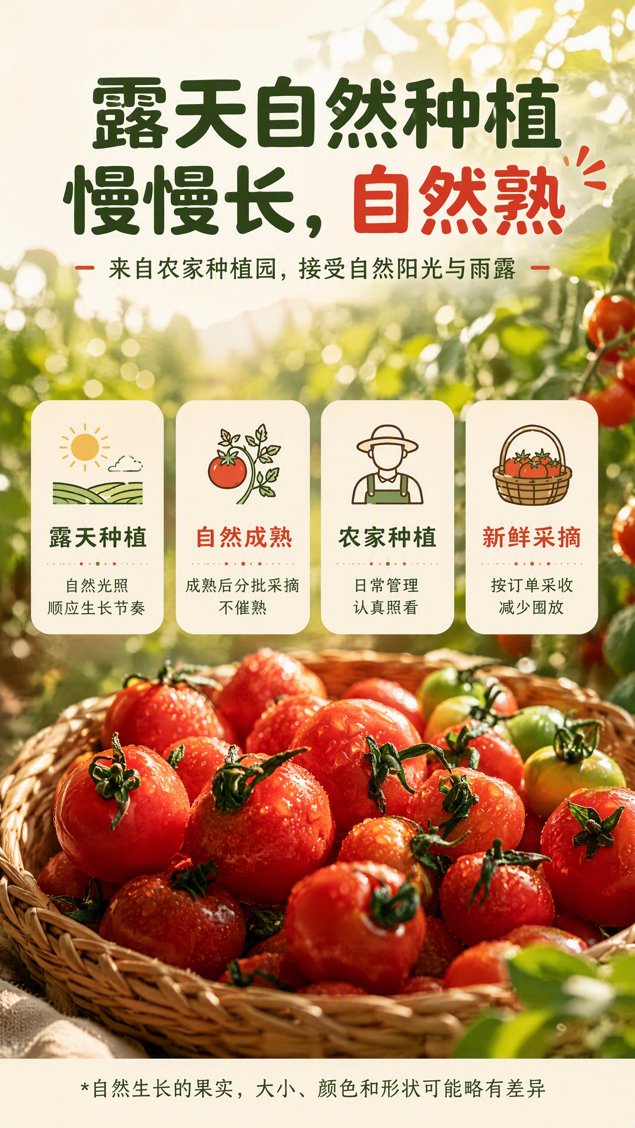 [第5张] 产地与生长环境-露天自然种植。本张使用【图6】（田… - 图片创意预览