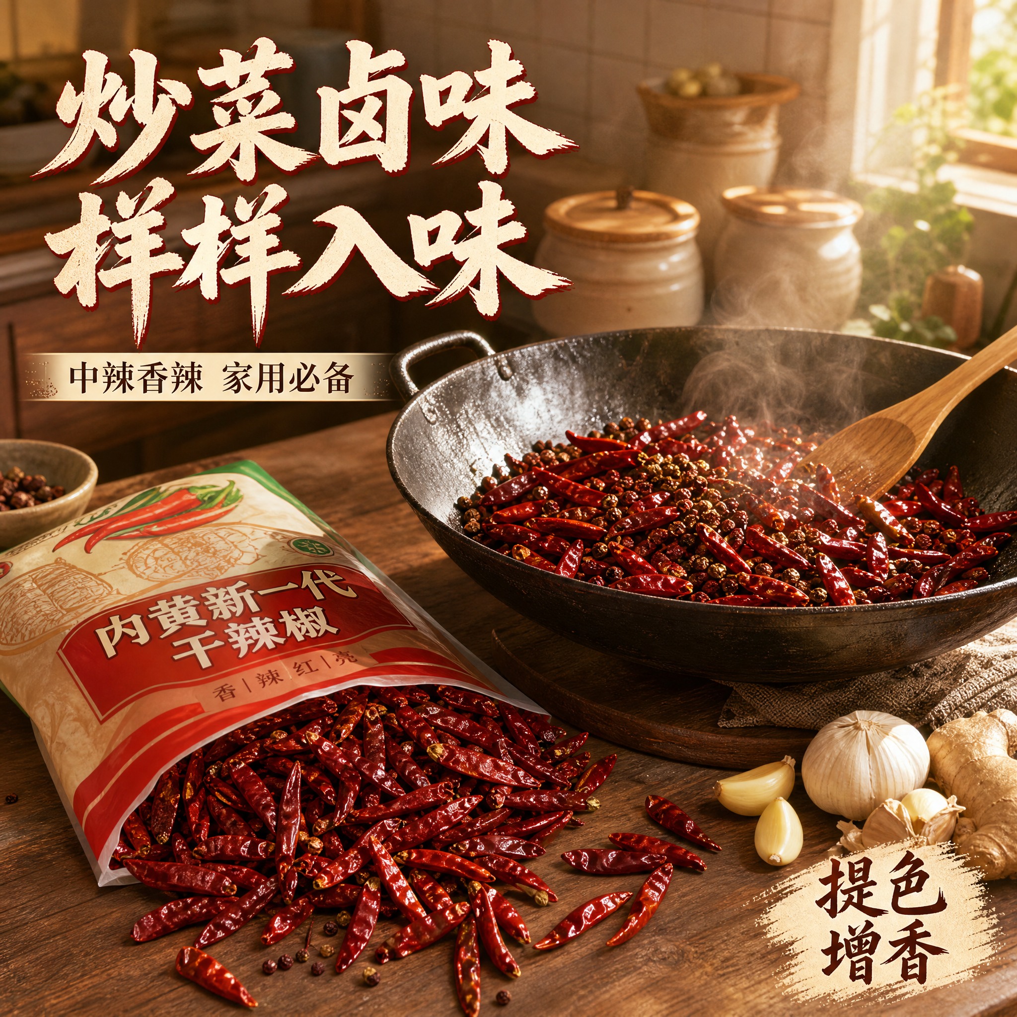 [主图-4] 内黄新一代辣椒厨房使用场景图，展示烹饪应用激发购… - 图片创意预览