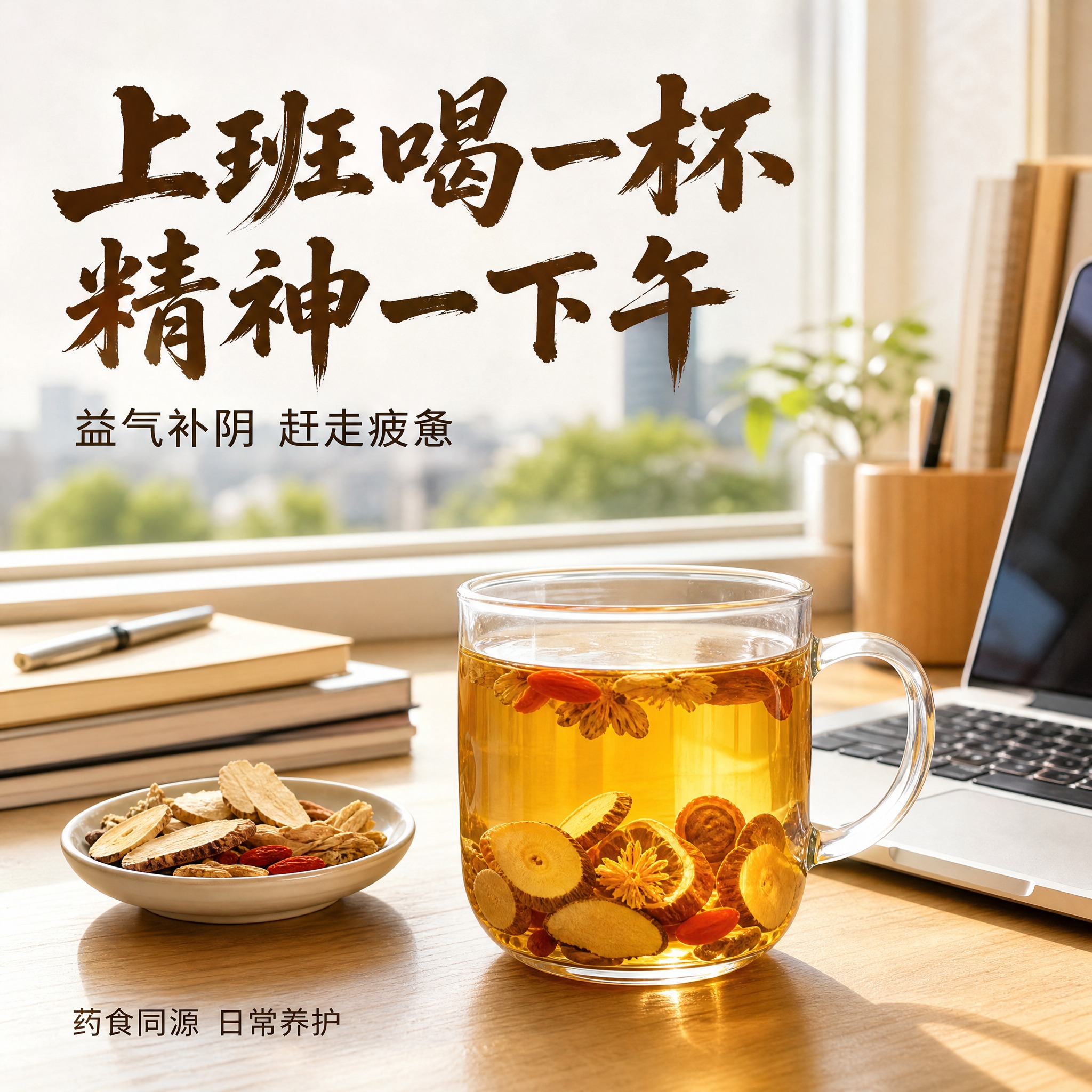 [主图-4] 场景图 白天办公场景 上班喝一杯精神好 [统一基… - 图片创意预览