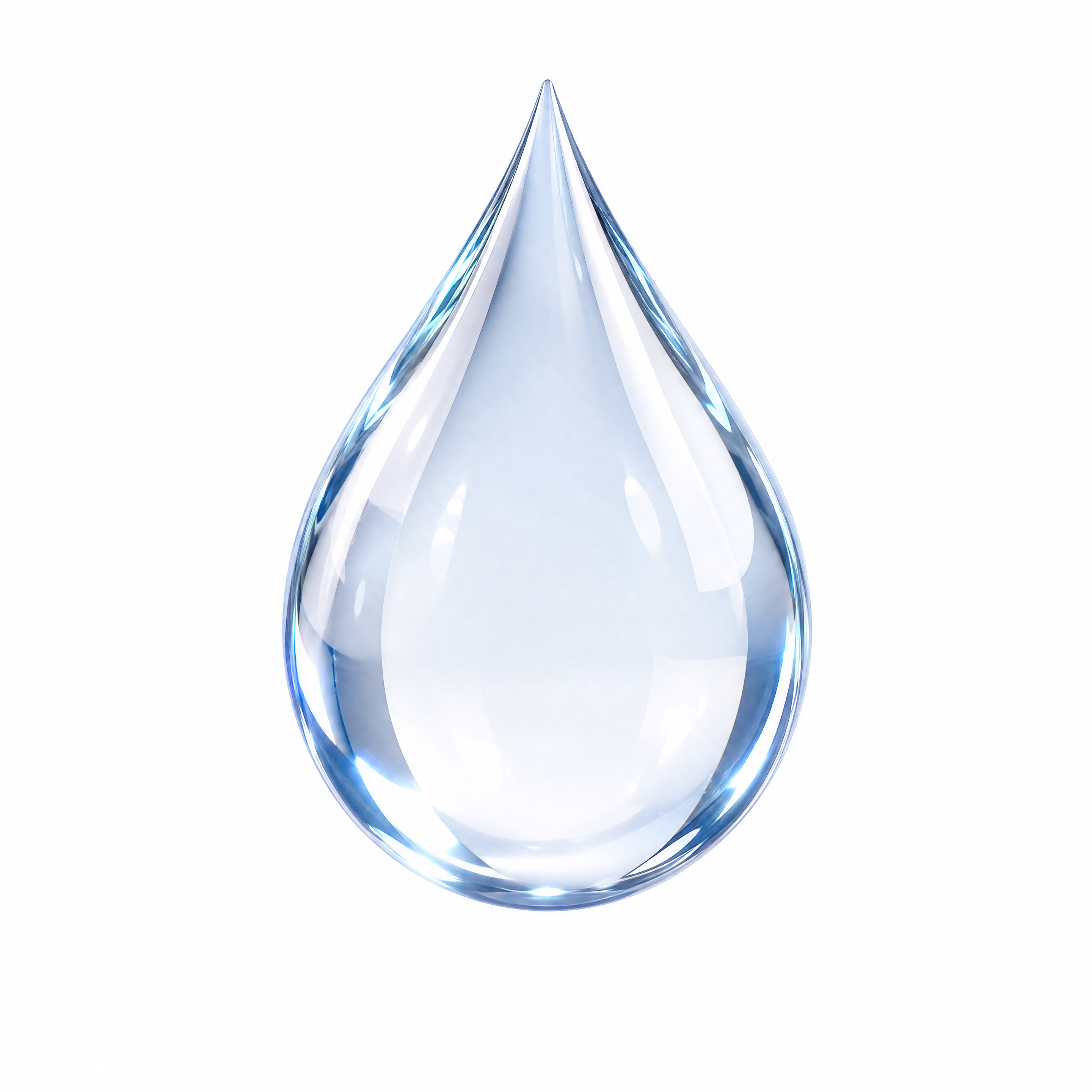 一滴晶莹剔透的水滴water，水滴形状饱满圆润，透明清澈，有真… - 图片创意预览
