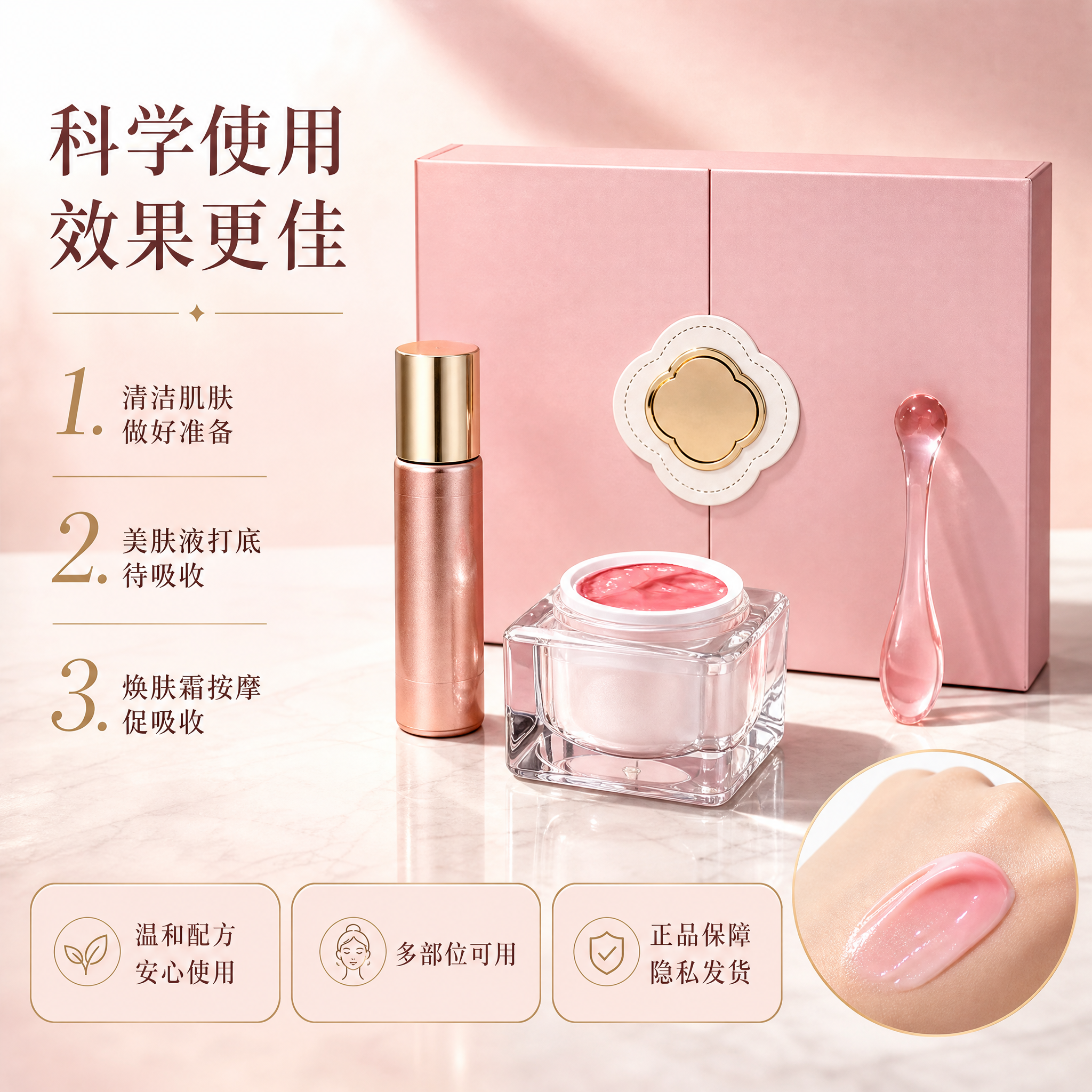 [主图-3] 产品套装全家福展示，使用方法与产品质地结合，体现… - 图片创意预览