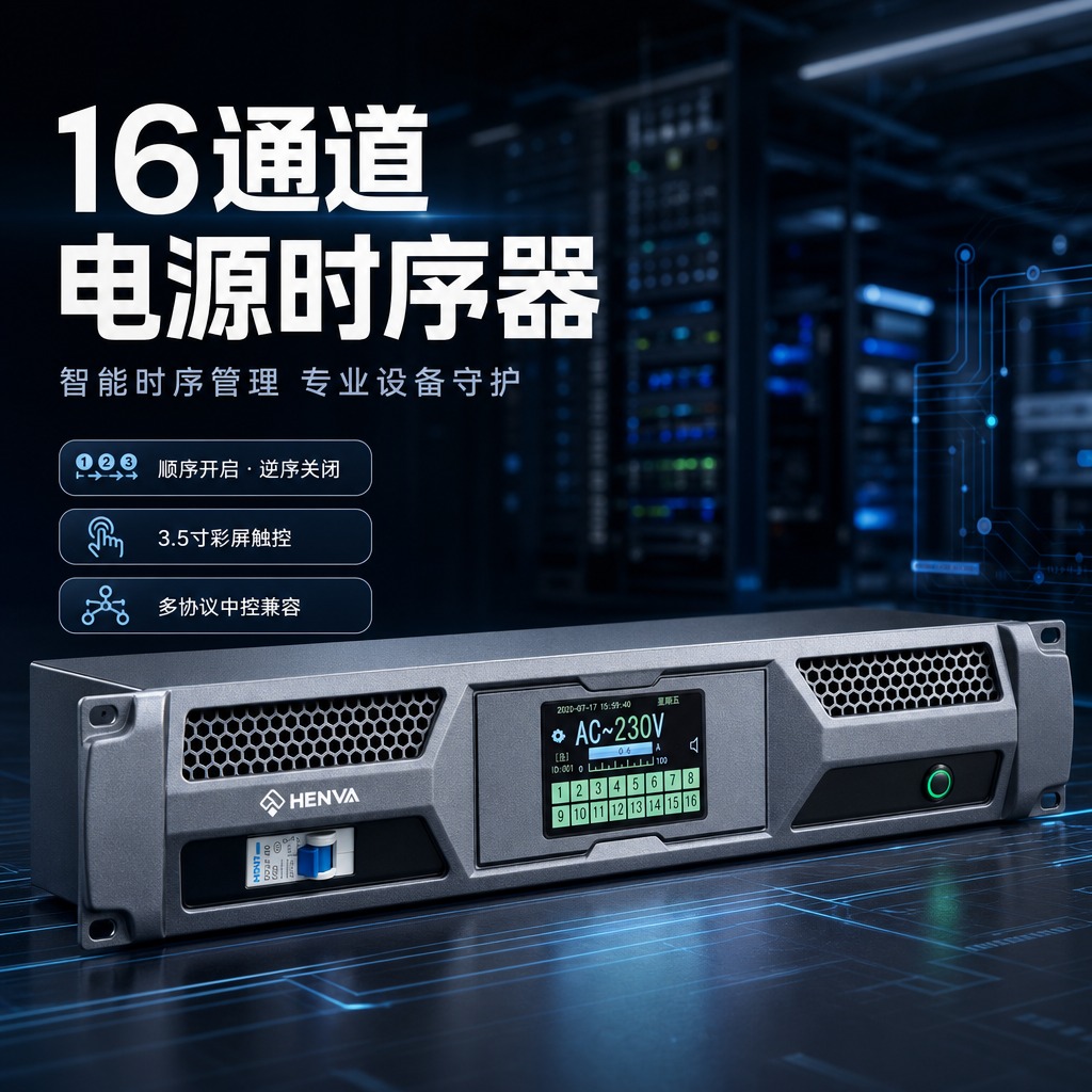 [商品] 使用【图1】16通道电源时序器HW-MX16正面图；… - 图片创意预览
