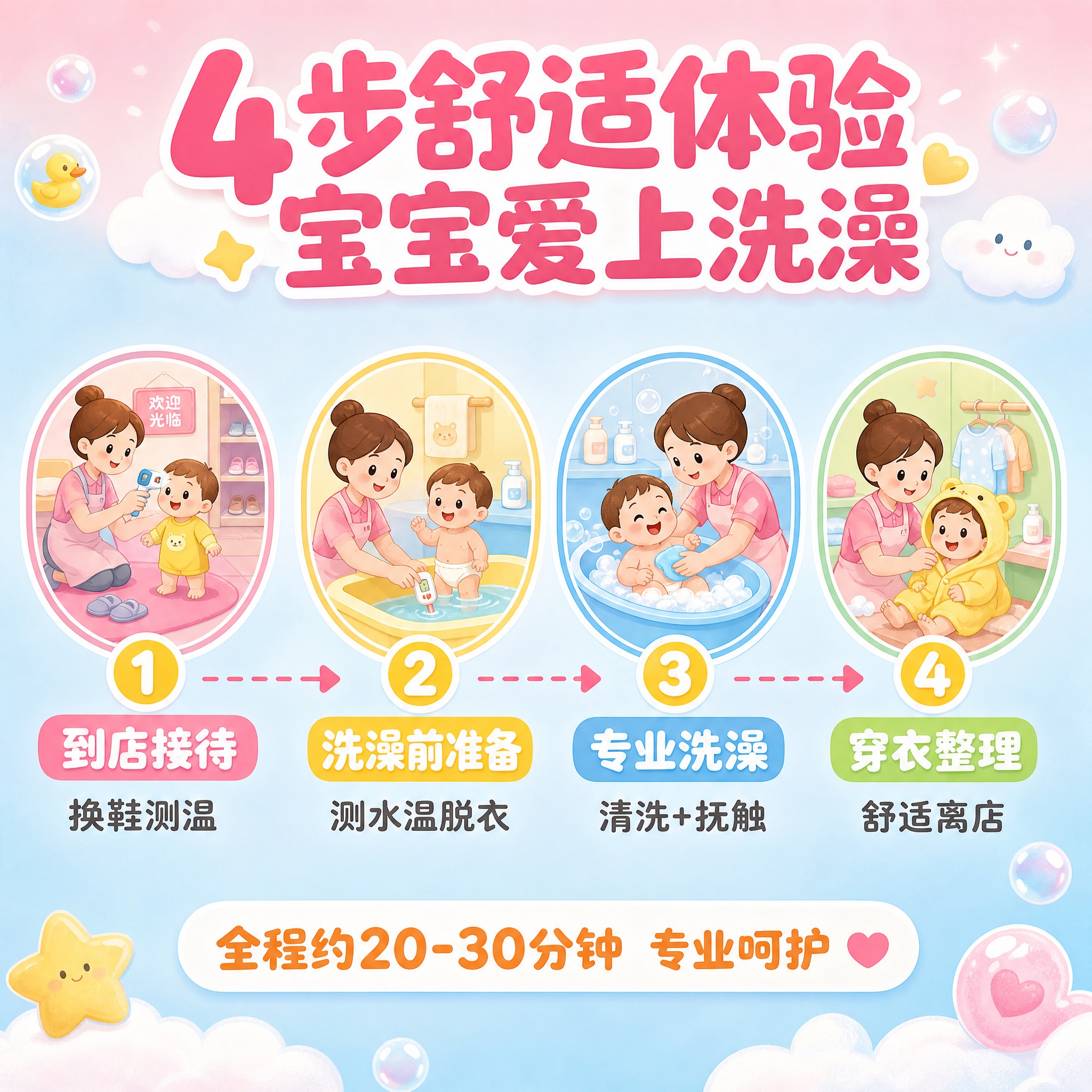 [主图-4] 服务流程与体验降低顾虑。核心任务：清晰展示从到店… - 图片创意预览