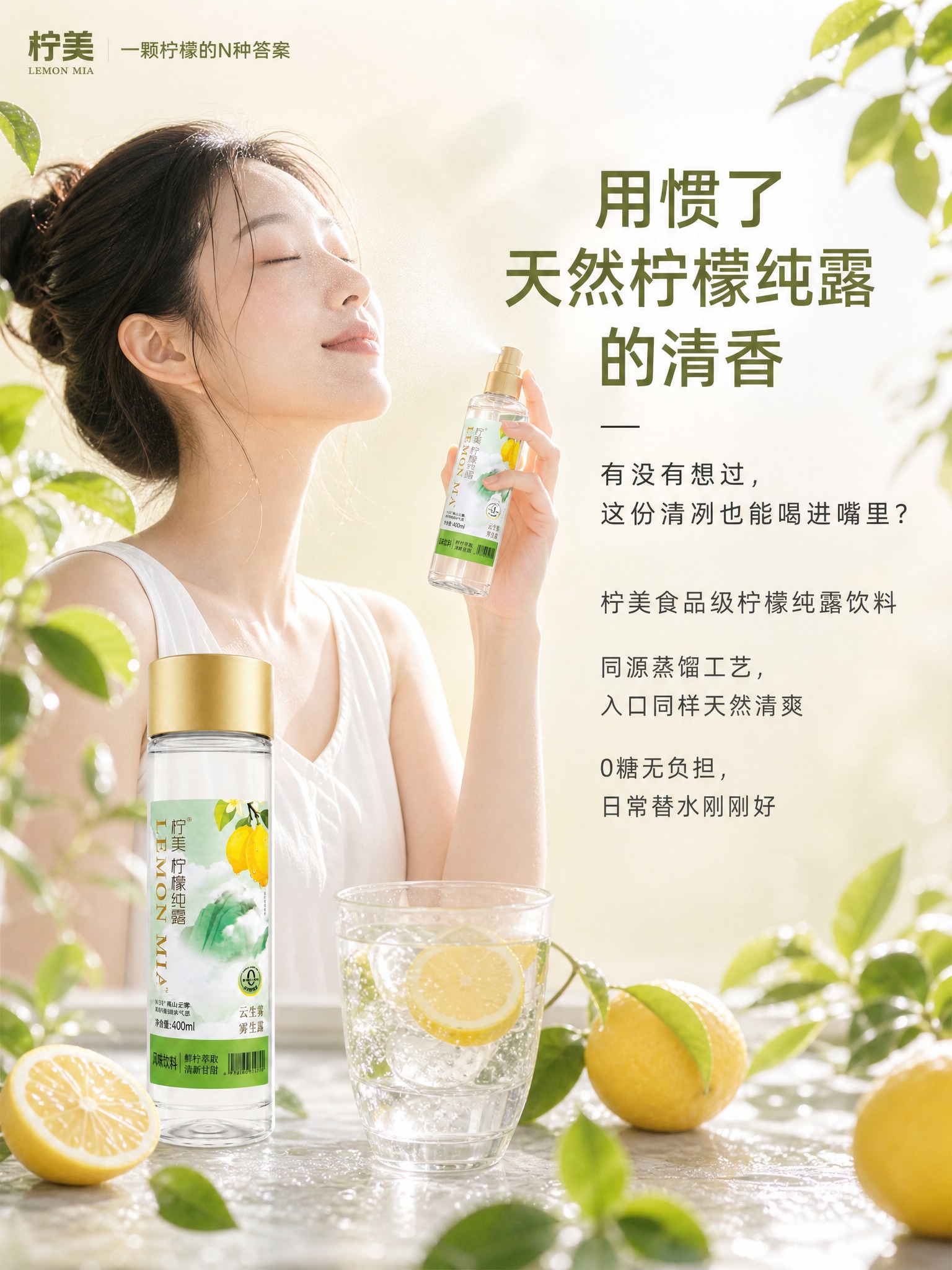 电商详情页模块2·痛点共鸣，护肤用户精准触达，简约高级清新场景… - 图片创意预览
