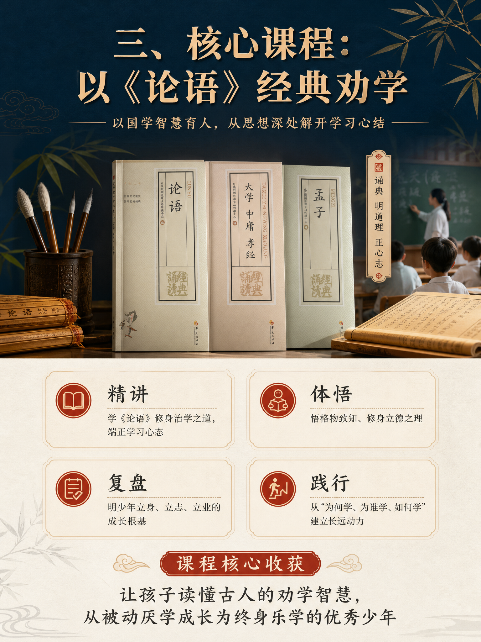 [商品] 使用【图5】中的《论语》书本画面做视觉核心元素；保留… - 图片创意预览