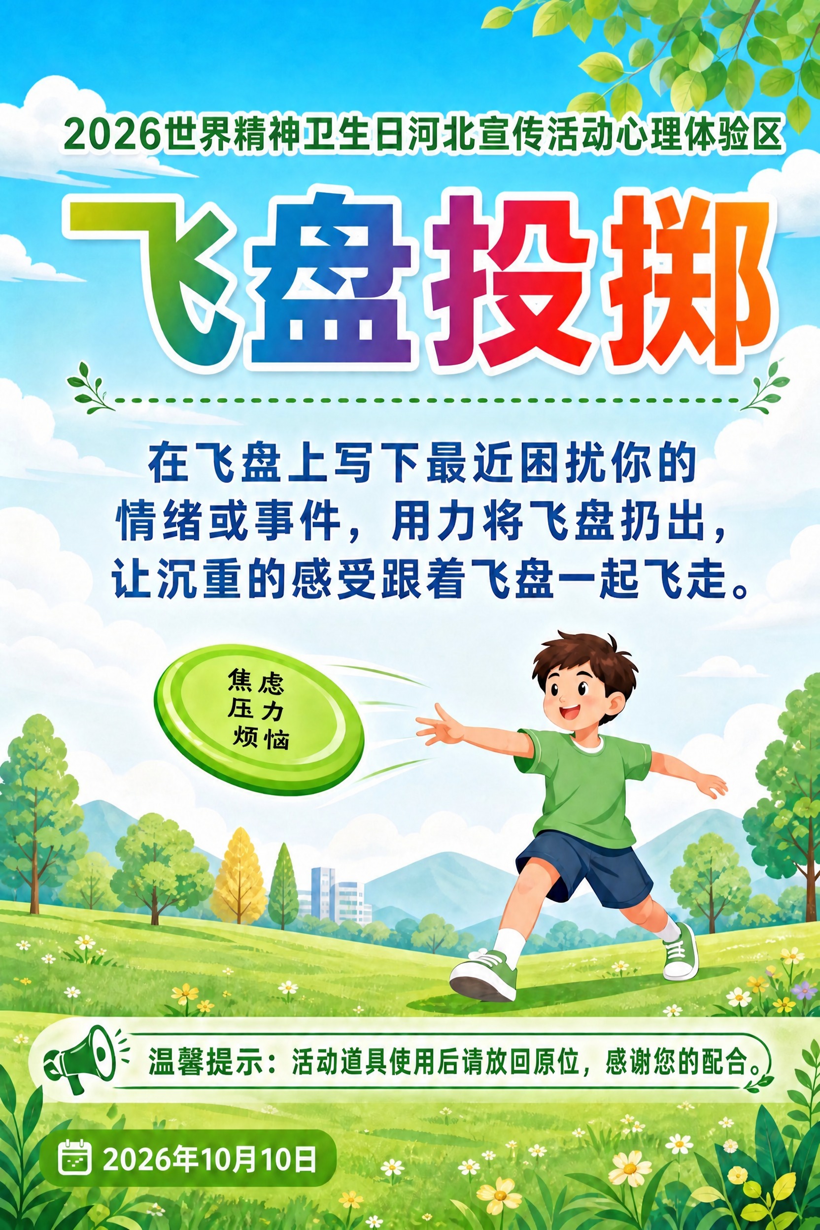 基于参考图，仅修改底部温馨提示的文字内容，将原来的"所有活动道… - 图片创意预览